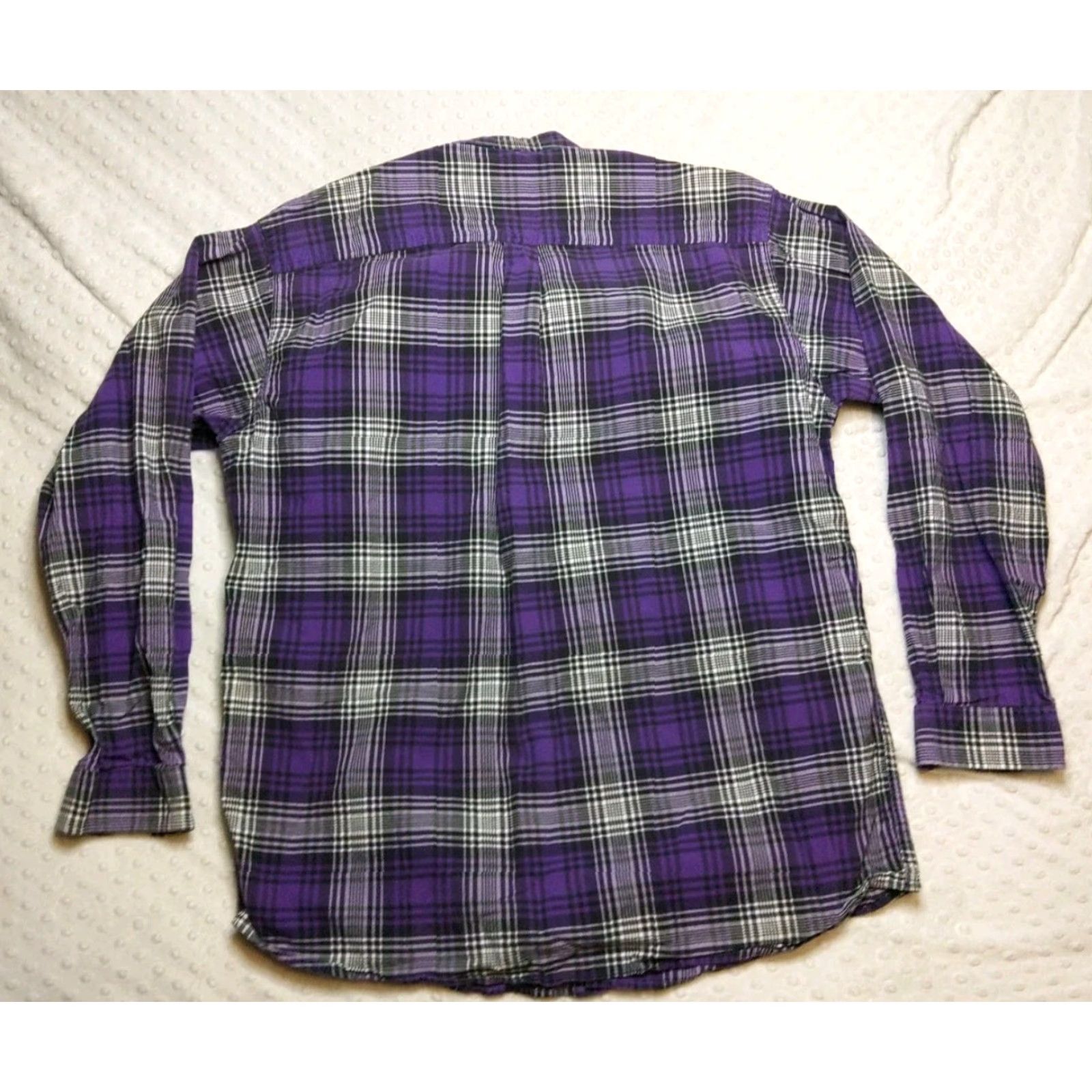 Vintage Cinch Button-Down Shirt L Mens Purple Plaid Western Cowboy Vintage Cotton Long Sleeve Workwear Size US L / EU 52-54 / 3 - 7 Thumbnail