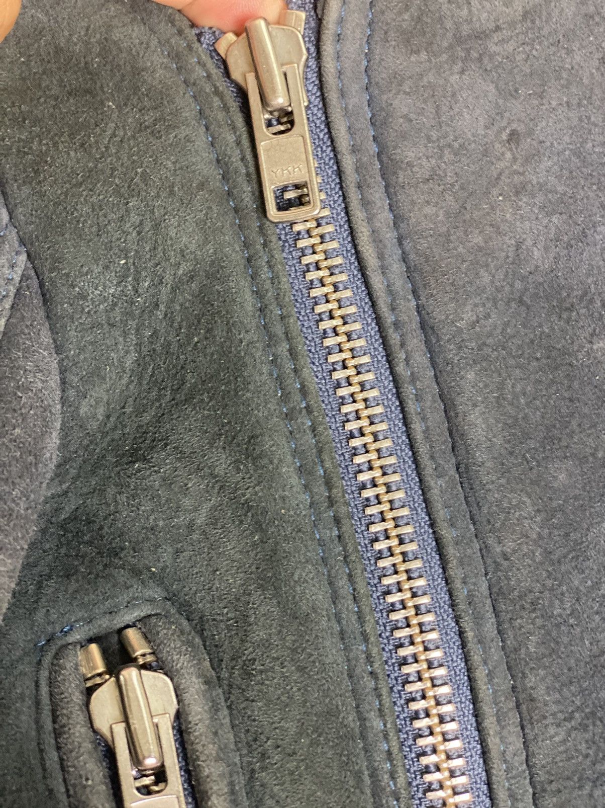 If Six Was Nine Vintage Diesel Black Gold Sheepskin leather jacket Size US S / EU 44-46 / 1 - 8 Thumbnail