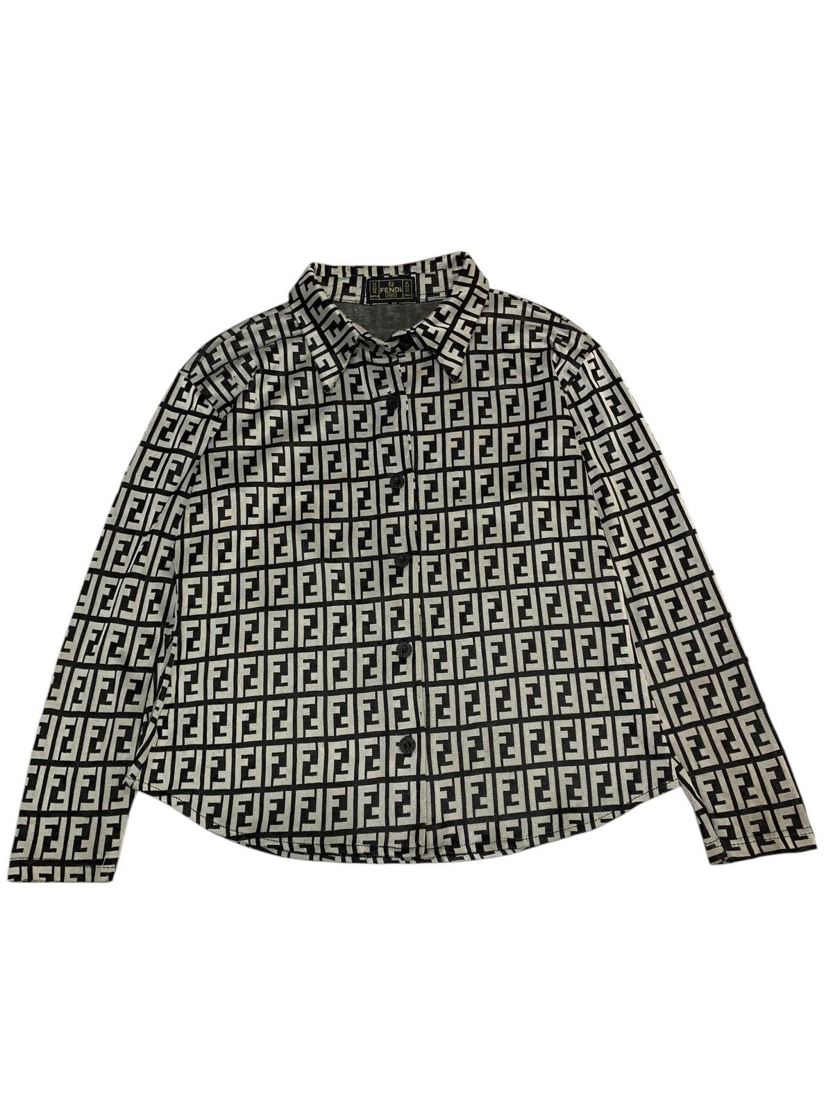 Fendi 🔥VTG FENDI ZUCCA MONOGRAM SHIRTS (BUTTON UP) Size M / US 6-8 / IT 42-44 - 2 Thumbnail