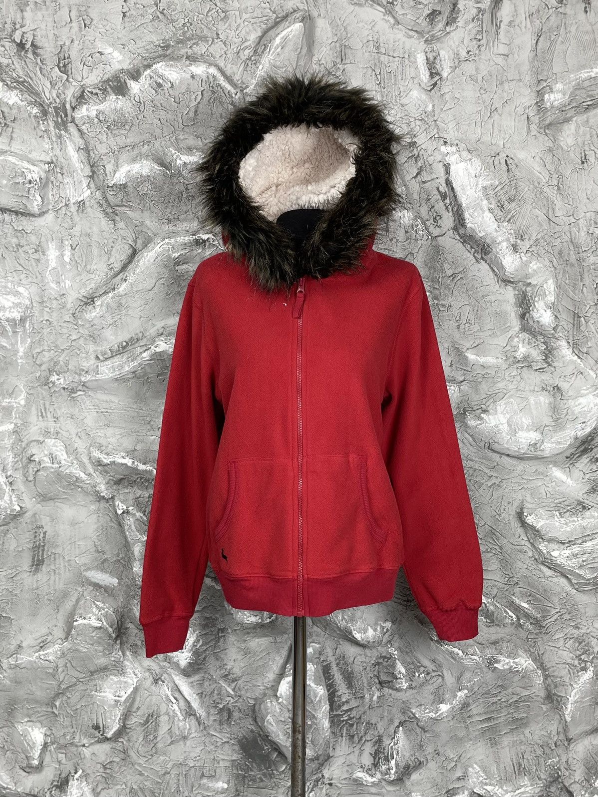 If Six Was Nine Y2K Black Fur Zip Hoodie Japanese LGB Ifsixwasnine Style Size US L / EU 52-54 / 3 - 2 Thumbnail