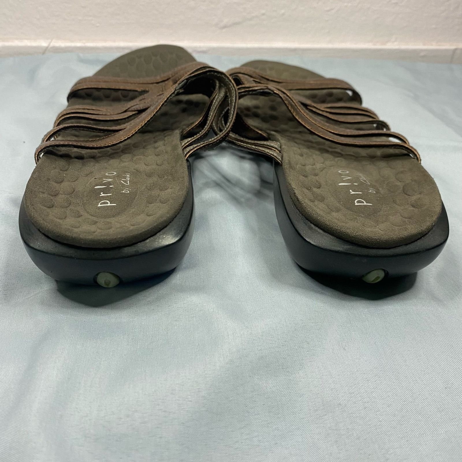 Other PRIVO CLARKS Womens Bronze Slide On Sandles Size 7 Size US 7 / IT 37 - 5 Thumbnail