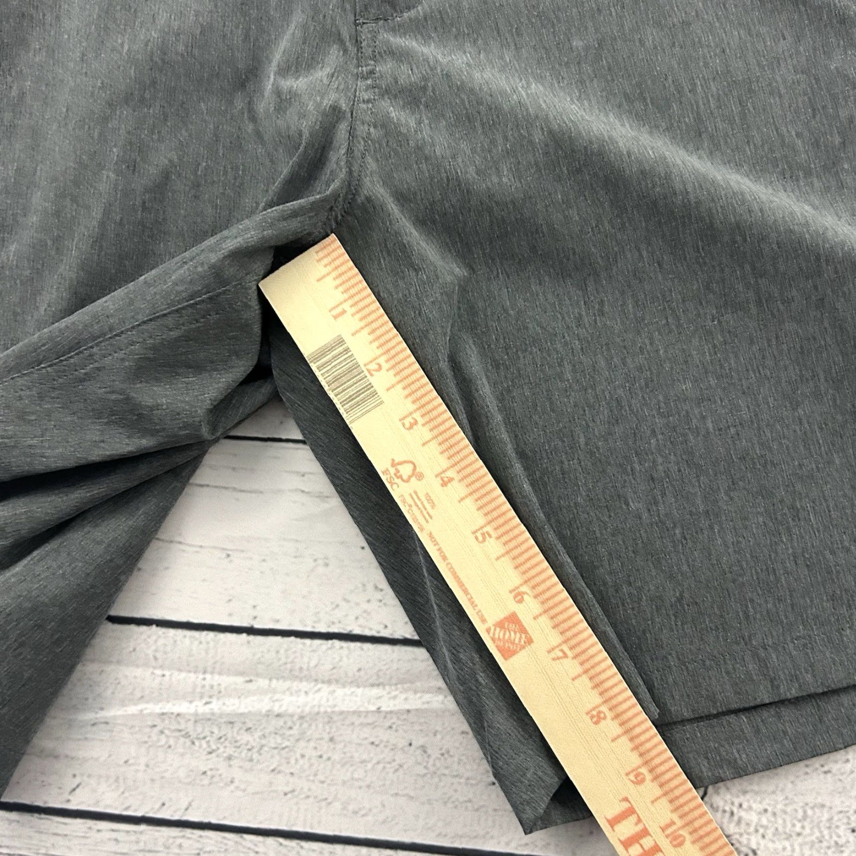 Vintage Free Fly Hybrid Short II 9" Inseam Men's 34 Heather Graphite Gray Chino Size US 34 / EU 50 - 5 Thumbnail
