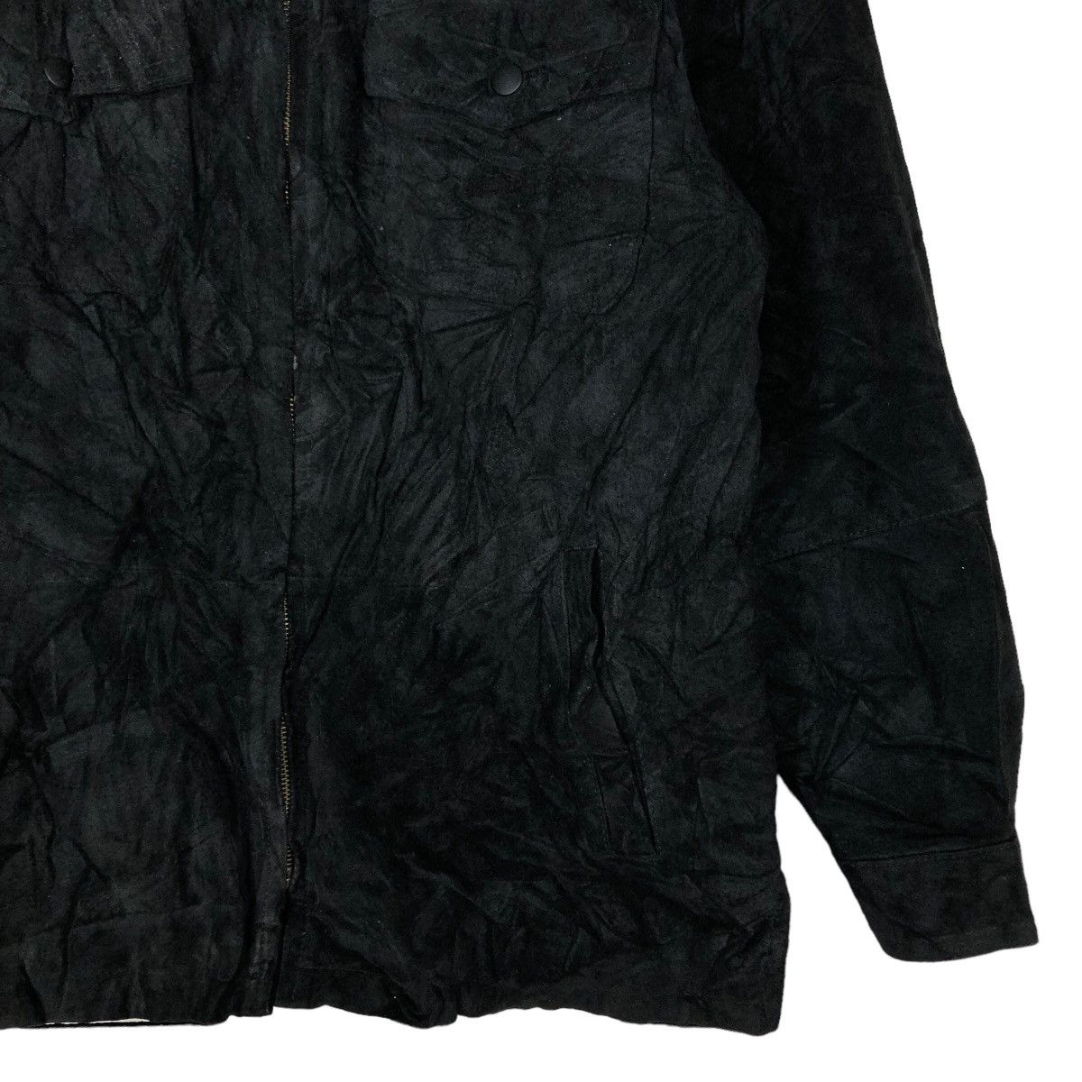 Japanese Brand 🔥Vtg Biker Leather Jacket Seahop Pour Homme Issey Miyake Size US M / EU 48-50 / 2 - 5 Thumbnail