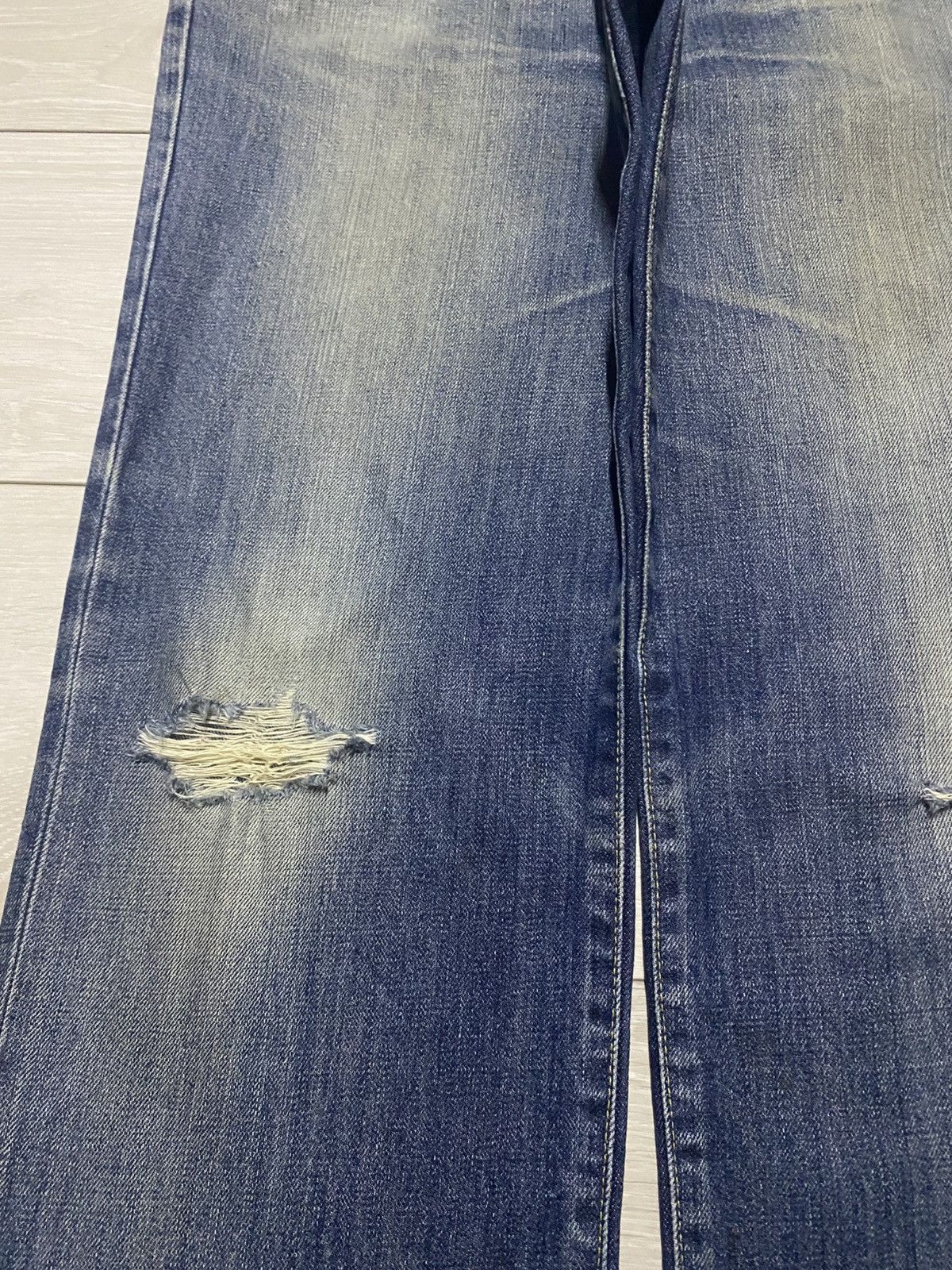 Uniqlo Vintage Japanese Brand Uniqlo S002 Faded Distressed Baggy Size US 36 / EU 52 - 7 Thumbnail