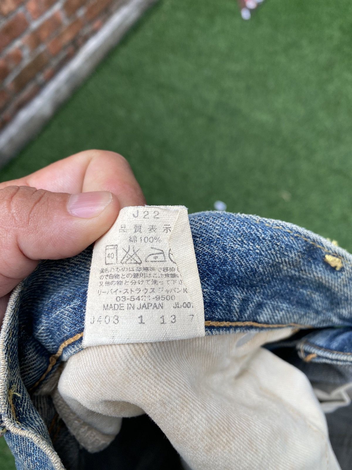 Levi's Vintage Clothing W31x35 Vintage levi's 502 redline big E made in JAPAN Size US 31 - 9 Thumbnail