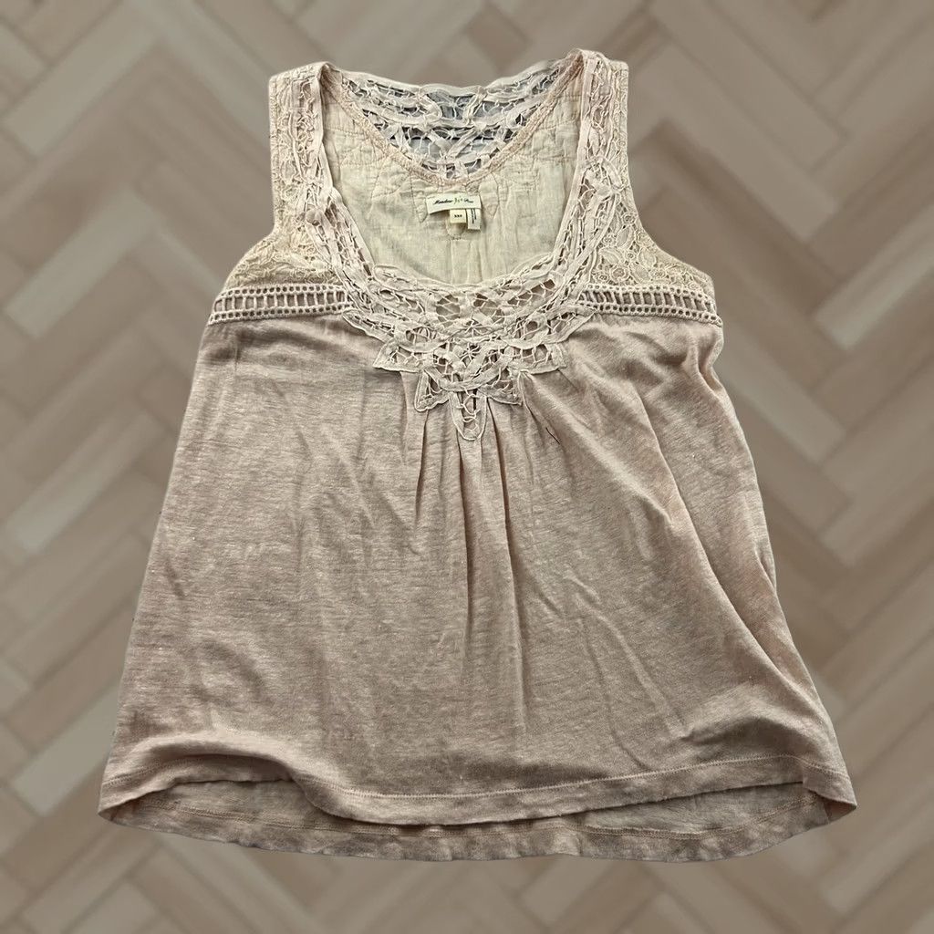 Vintage Meadow Rue Sleeveless Top Women's XXS Pink Tank Shirt 2XS Sleeveless Pink Womens Meadow Rue Tank Top Few Tabs Size XXS / US 00 / IT 34 - 1 Thumbnail