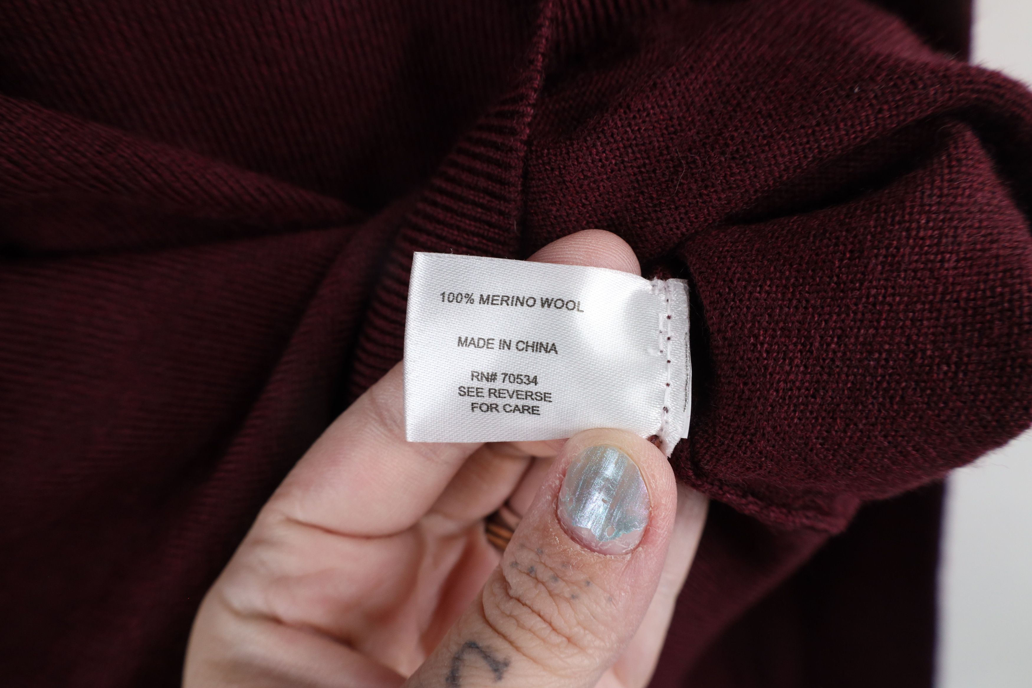 Orvis × Vintage Vintage Orvis Wool Knit Half Zip Pullover Sweater Maroon Size US L / EU 52-54 / 3 - 6 Thumbnail