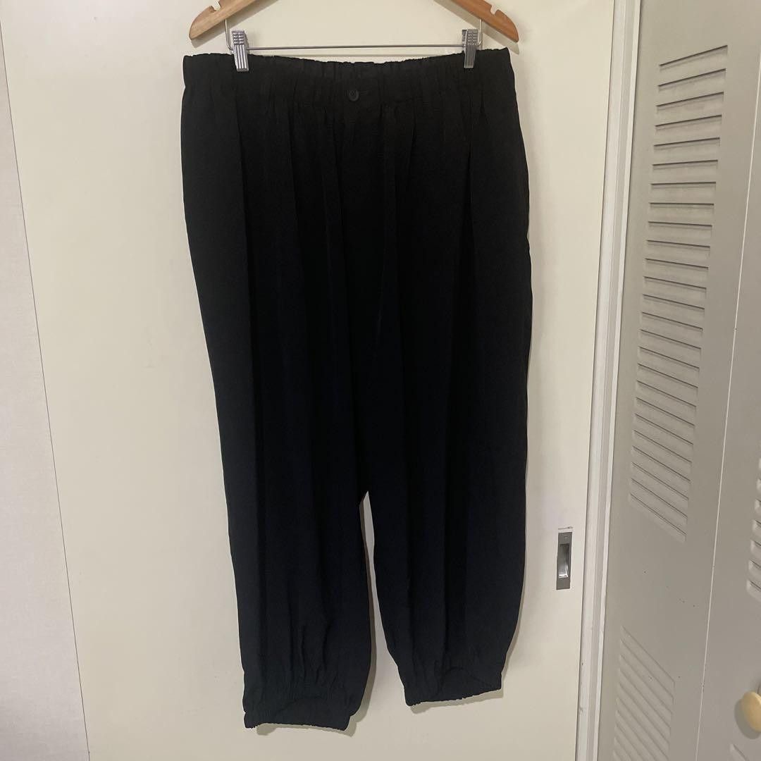 yohji yamamoto pour homme 21ss gathered cropped pants