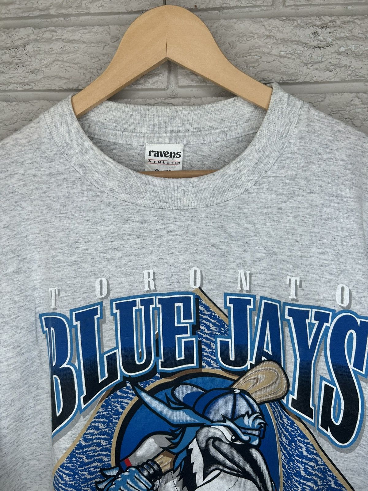Vintage Vintage 90s Toronto Blue Jays Ravens T Shirt Size US XXL / EU 58 / 5 - 3 Thumbnail