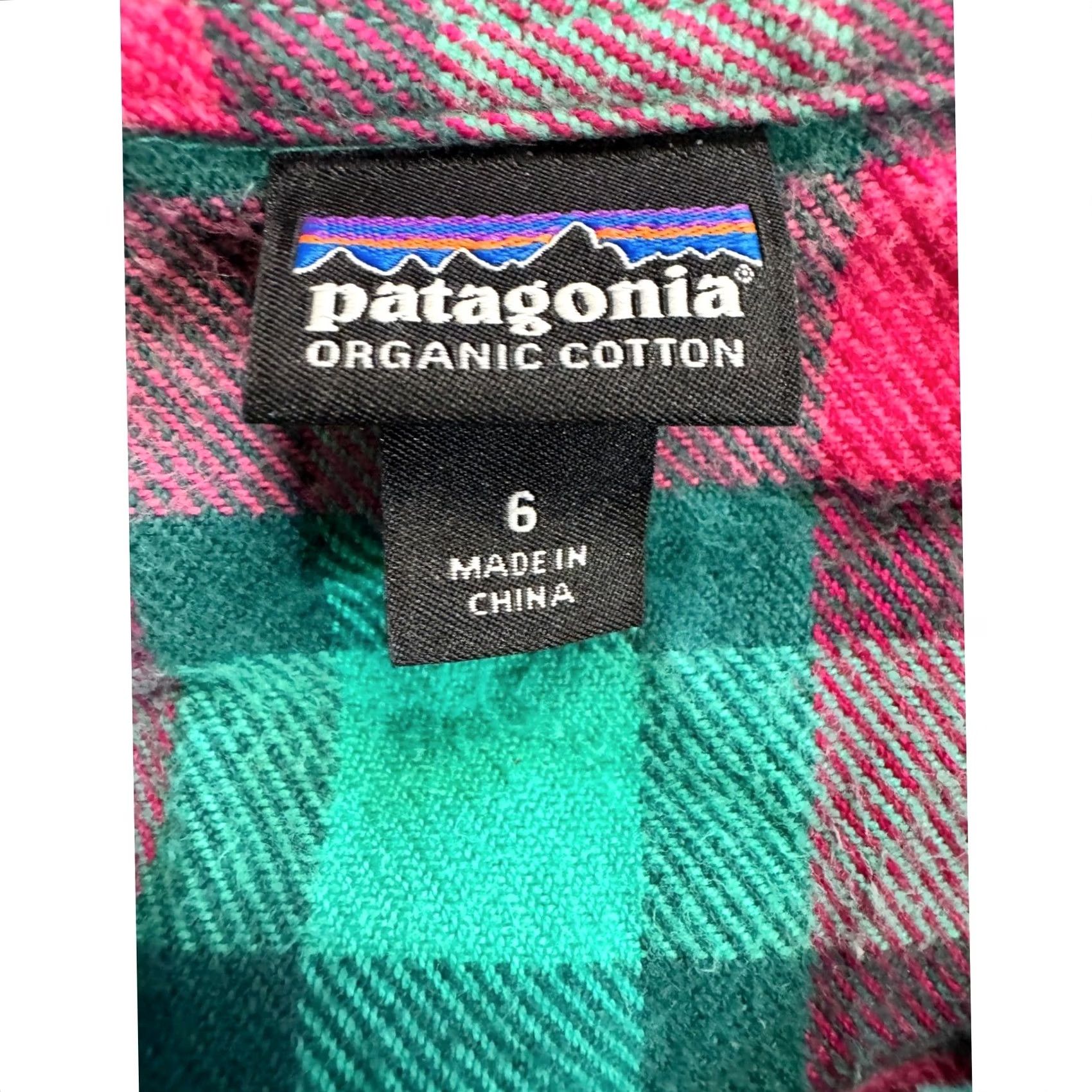 Patagonia Patagonia Shirt Womens Organic Cotton Flannel Pink Green Plaid Size 6 Button-Up Neckline Collared Long Sleeve Casual Outdoor Vintage No Size M / US 6-8 / IT 42-44 - 4 Thumbnail