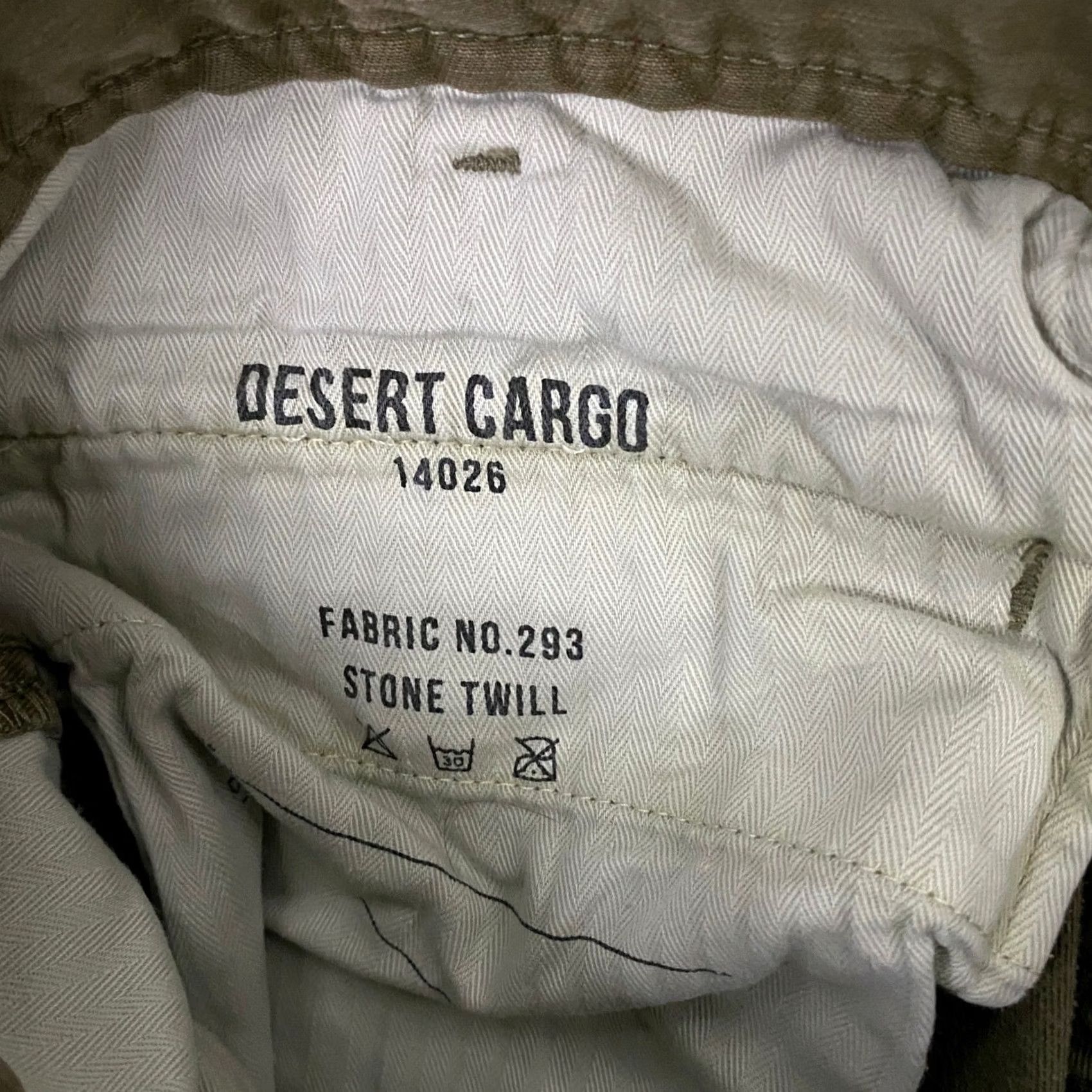 Buck Mason Buck Mason Pants Mens 34x30 Slim Fit Green Stone Twill Military Desert Cargo Size US 34 / EU 50 - 6 Thumbnail