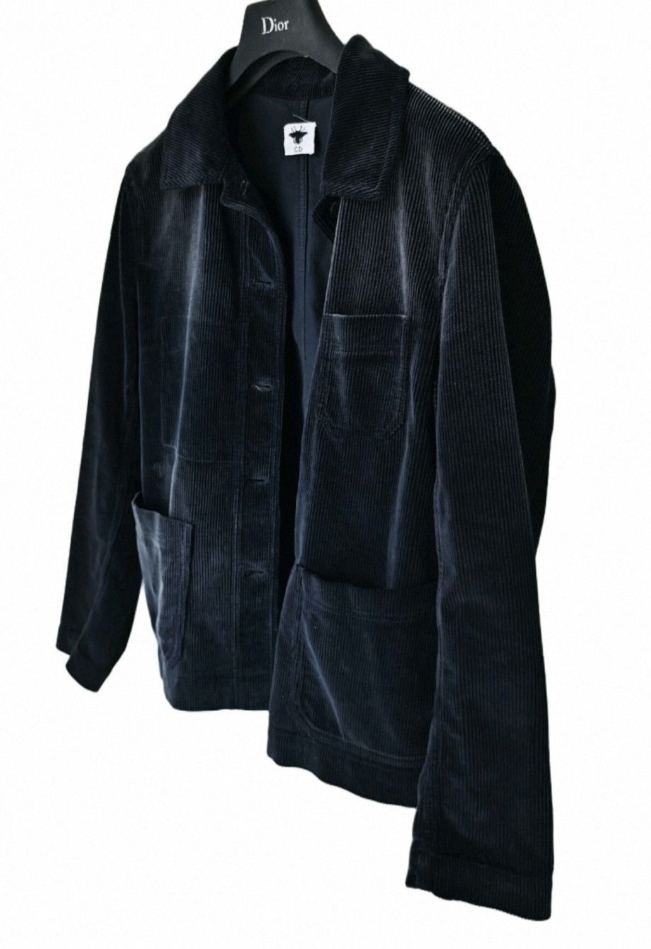 Dior Dior Blue Bee Logo Corduroy Jacket. Size XS / US 0-2 / IT 36-38 - 3 Thumbnail
