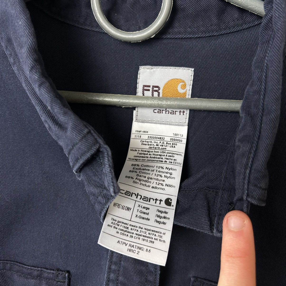 Carhartt Wip Vintage Carhartt Wip Patch Logo FR Streetwear y2k overshirt Size US XL / EU 56 / 4 - 5 Thumbnail
