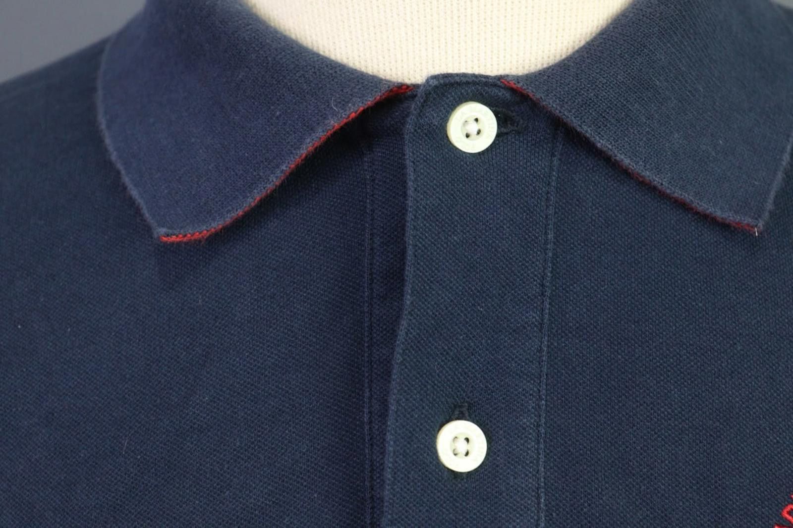 La Martina La Martina Navy Cotton Collared Popover Polo Shirt Size 2XL Size US XXL / EU 58 / 5 - 5 Thumbnail