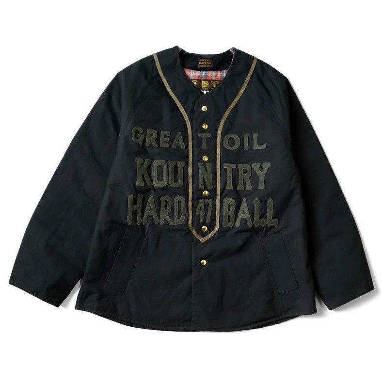Kapital Kapital Black Padded Baseball Jacket Size US S / EU 44-46 / 1 - 1 Thumbnail