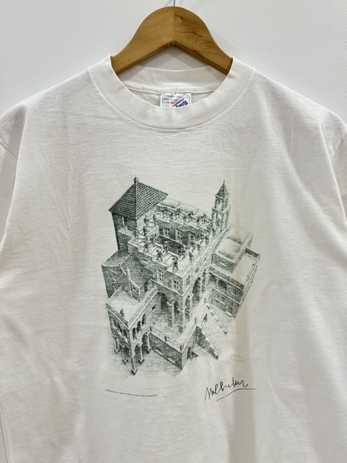 Vintage VINTAGE 90s ART MADRID'25 MC ESCHER SHIRT Size US M / EU 48-50 / 2 - 2 Thumbnail