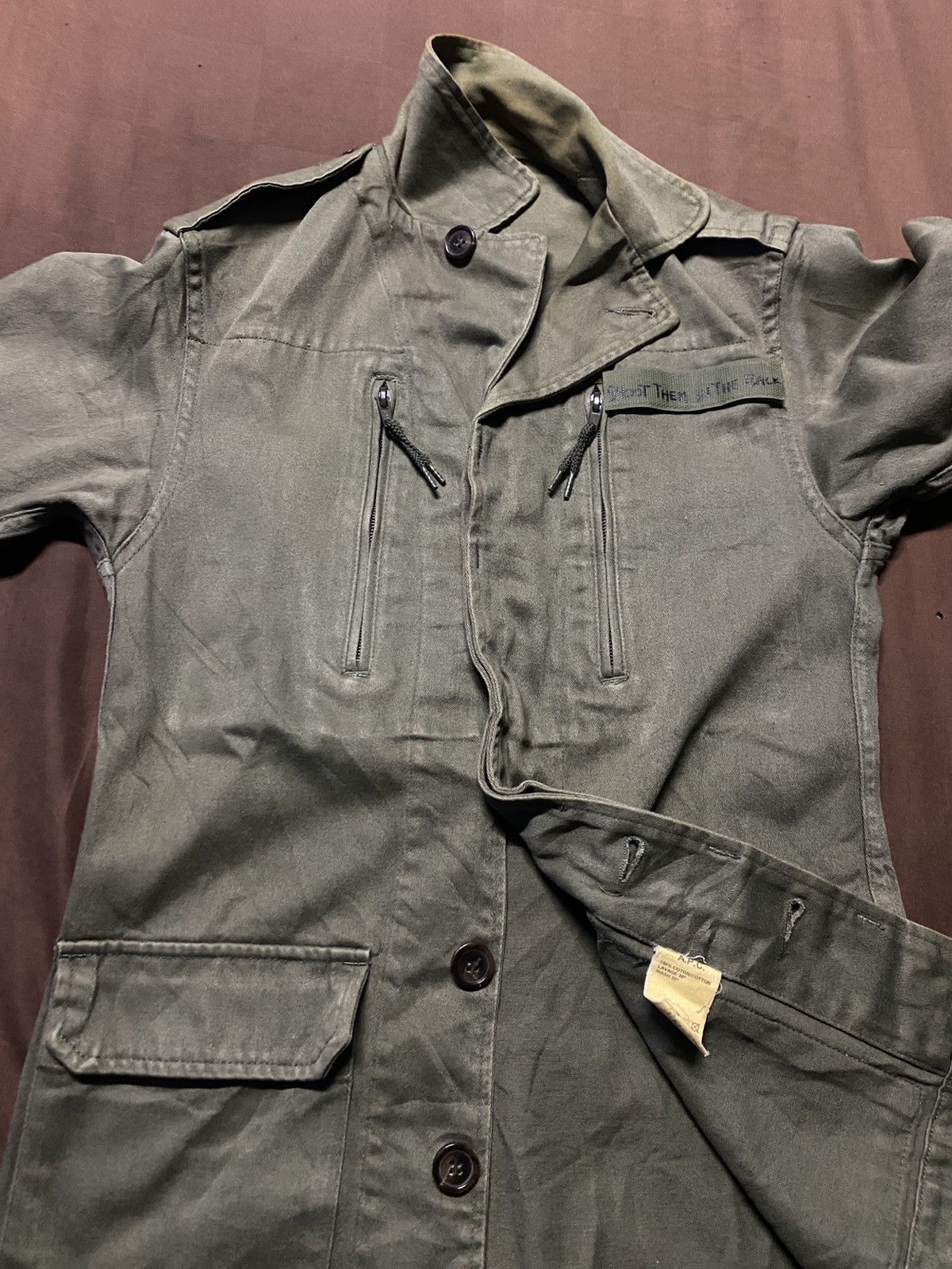 A.P.C. × Vintage APC Shoot Them In The Back Military Jacket Size US XS / EU 42 / 0 - 5 Thumbnail