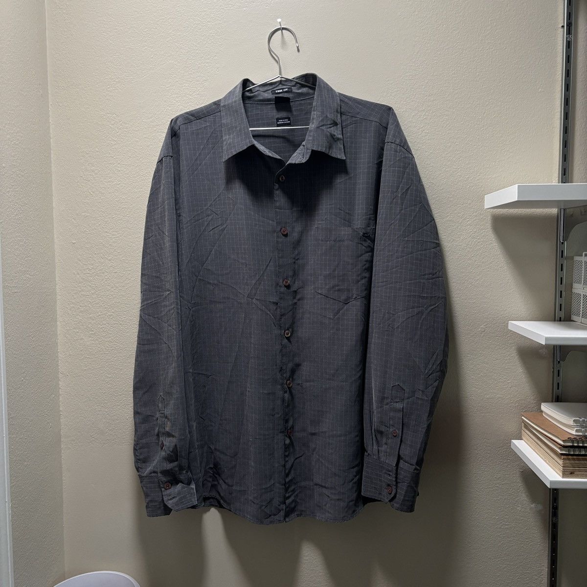 Oakley × Vintage Oakley Light Blue Metal Emblem Logo Button Up Size US XL / EU 56 / 4 - 1 Thumbnail