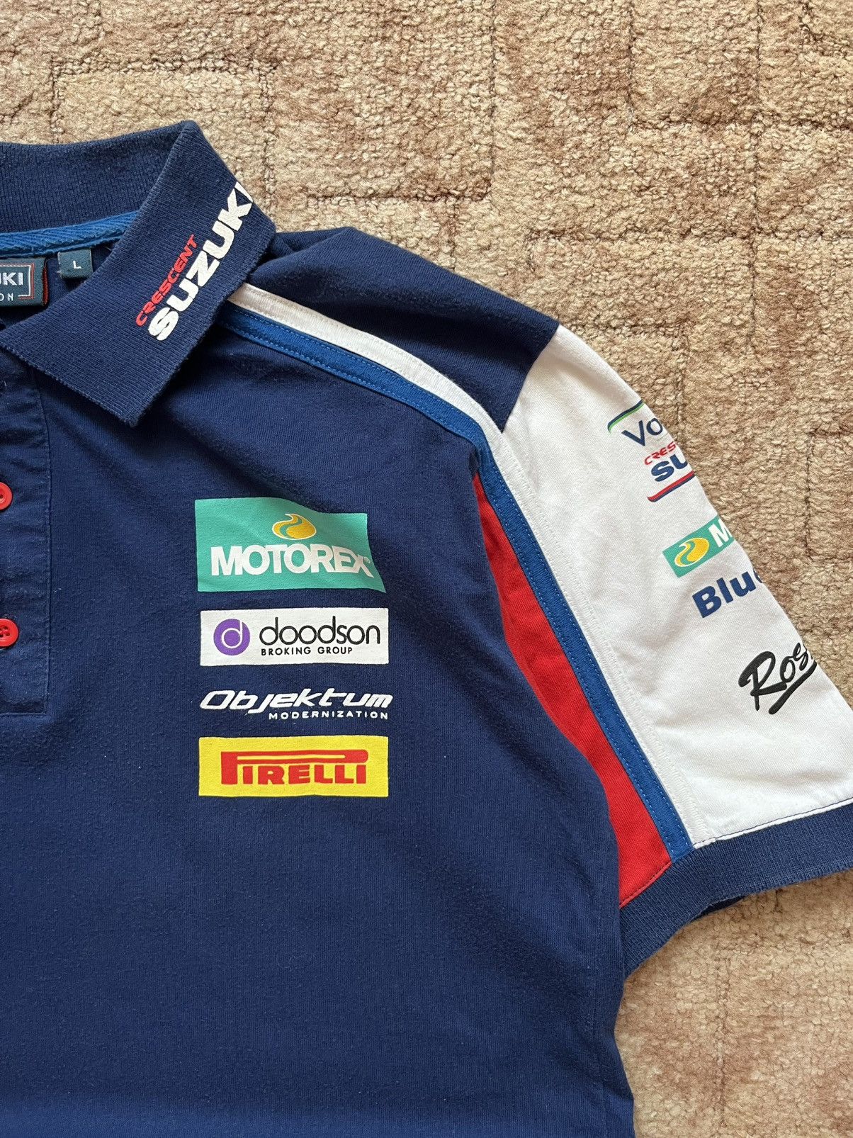 Vintage Suzuki GSX F1 Racing Nascar Blue Sponsored Tee