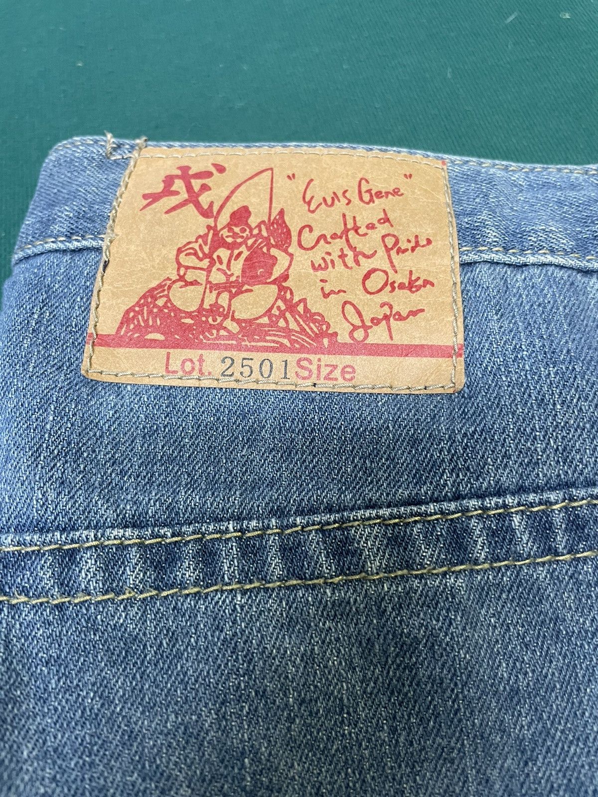 Levi's Evisu Japan Lot 2501 Jeans — Handcrafted Osaka Denim (31) Size US 31 - 2 Thumbnail