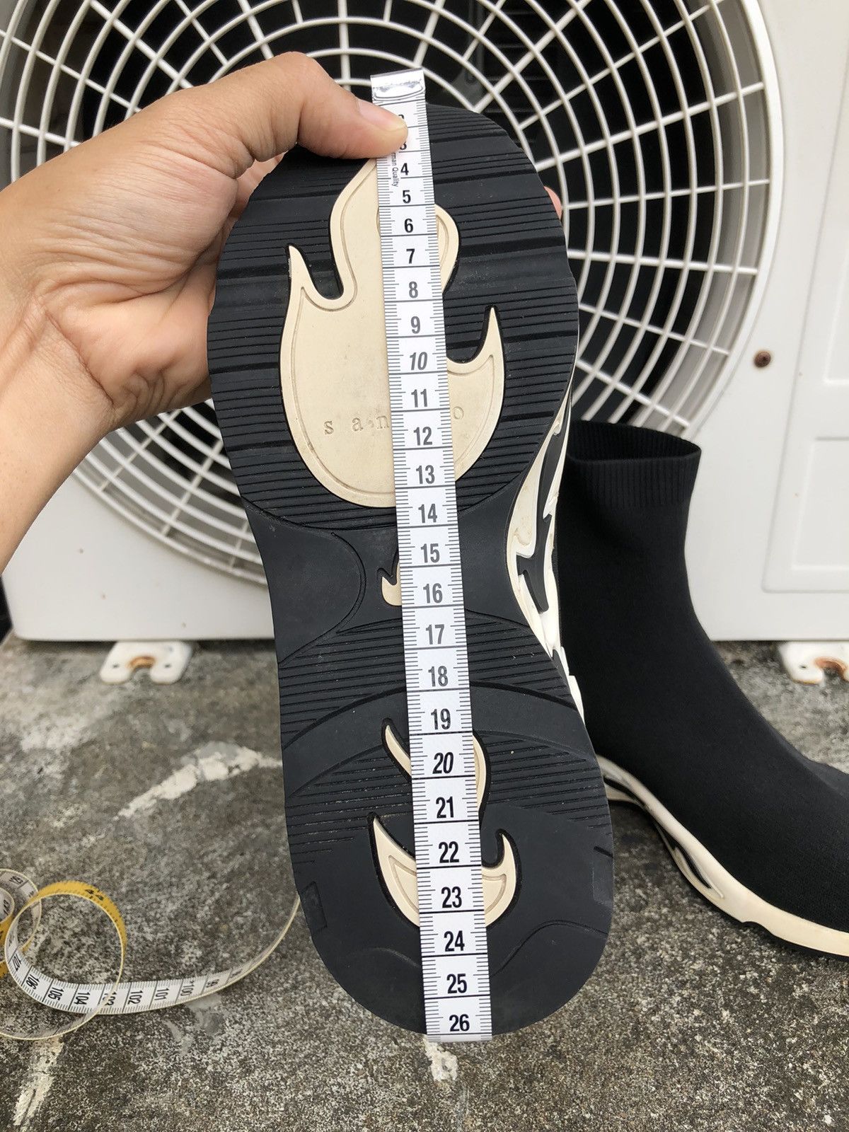 Sandro Sandro Black Flame Sock Sneaker Insole Size 9,5 Inch / 24 Cm Size US 7 / EU 40 - 18 Thumbnail