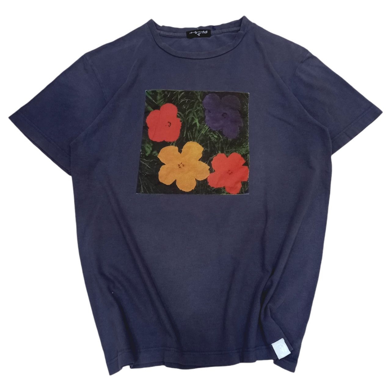 Andy Warhol × Vintage Vintage Y2K Andy Warhol Pop Art Flower by Uniqlo Tee Size US M / EU 48-50 / 2 - 1 Thumbnail