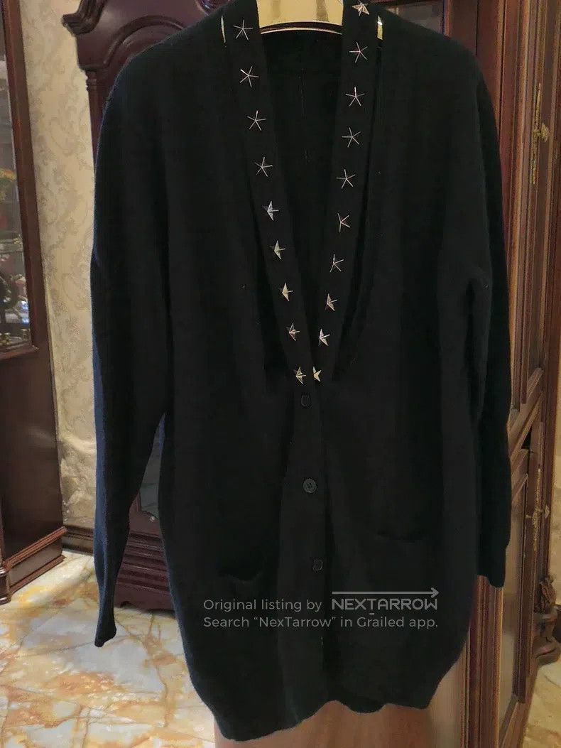 Givenchy Givenchy Fashionable Cashmere Black Open Front Coat Size US M / EU 48-50 / 2 - 1 Thumbnail