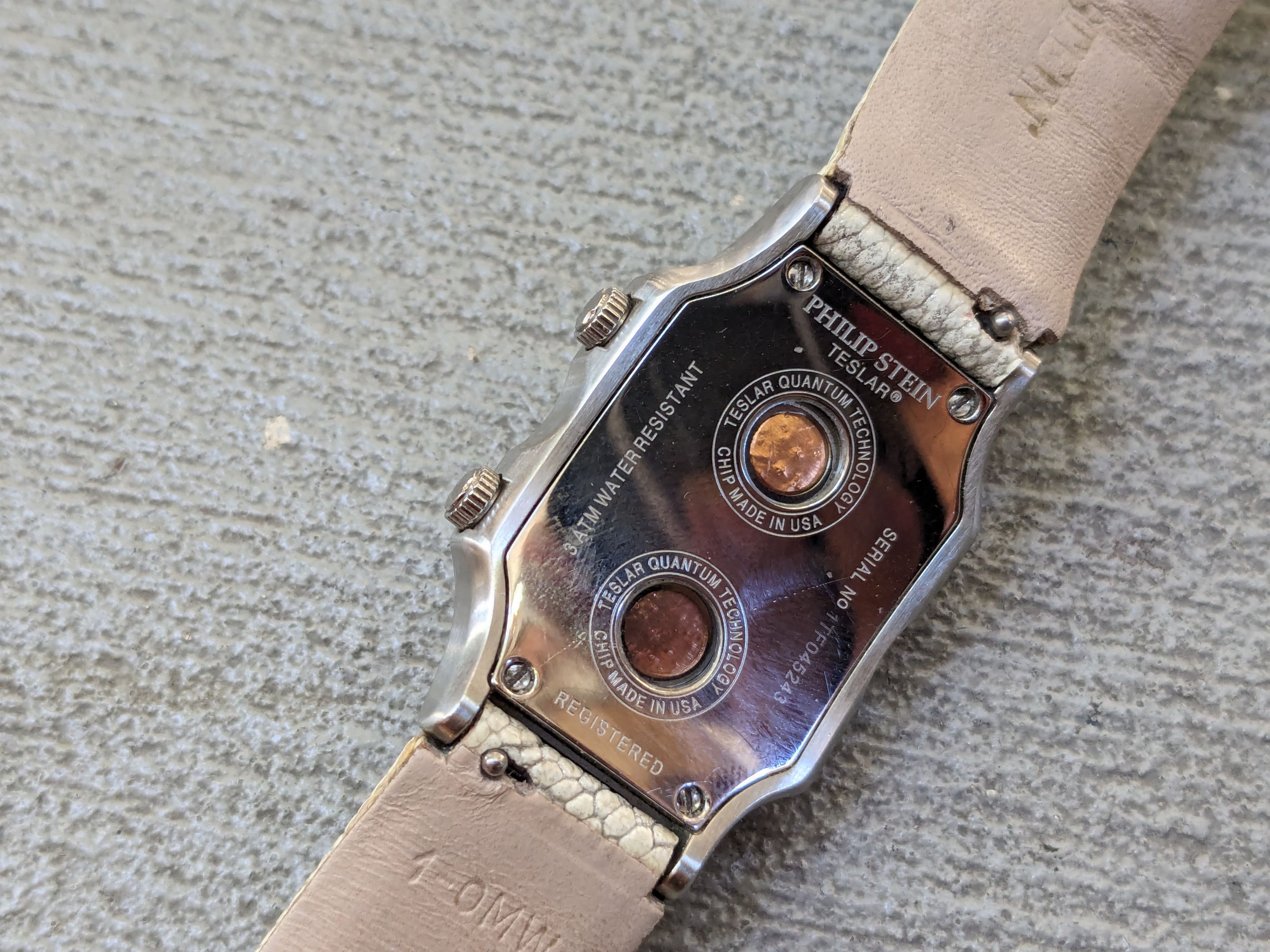 Other Phillip Stein Watch Dual Time Ostrich Leather Avant Garde Size ONE SIZE - 9 Thumbnail