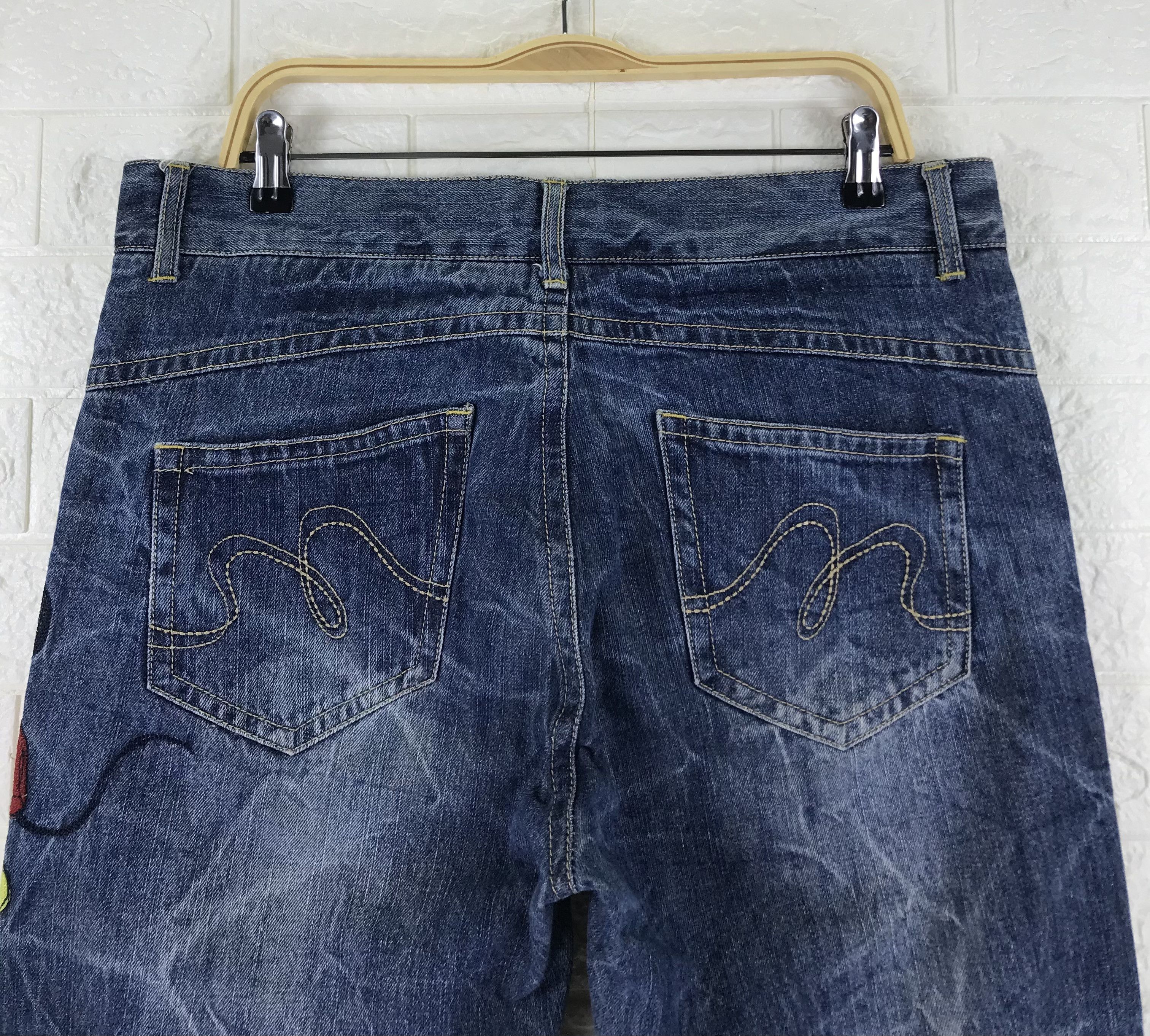 Mickey Mouse Vintage Disney x Mickey Mouse Embroidered Jeans Size US 36 / EU 52 - 6 Thumbnail