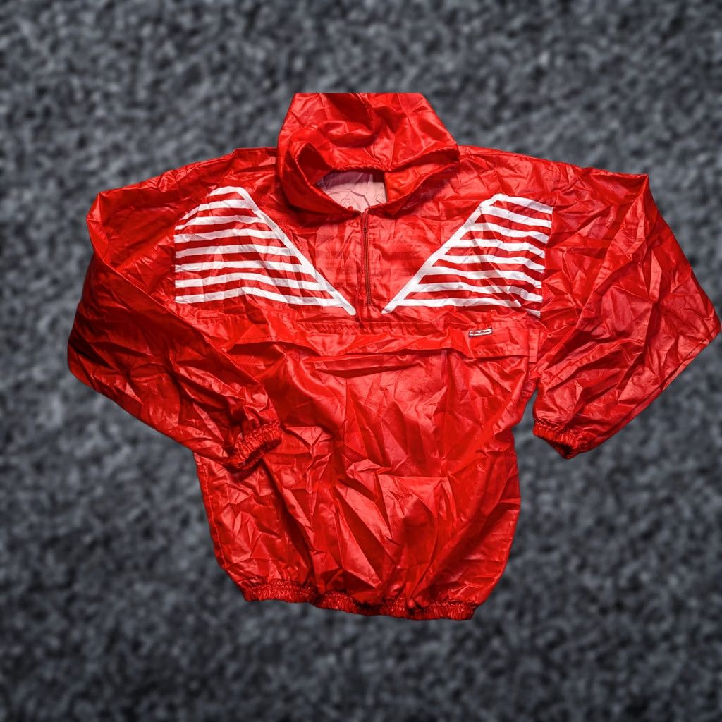 Vintage VINTAGE alfa romeo Anorak Rainbreaker Windbreaker Pocket Racing Mens L Jacket Red Cap? (not added) Size US L / EU 52-54 / 3 - 1 Thumbnail