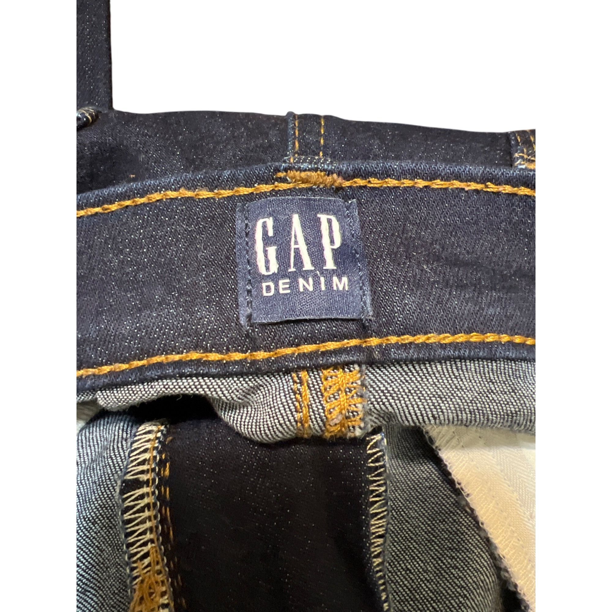 Gap Gap Denim True Skinny Stretch Jeans Dark Blue Denim Size 33 Size 33" - 4 Thumbnail