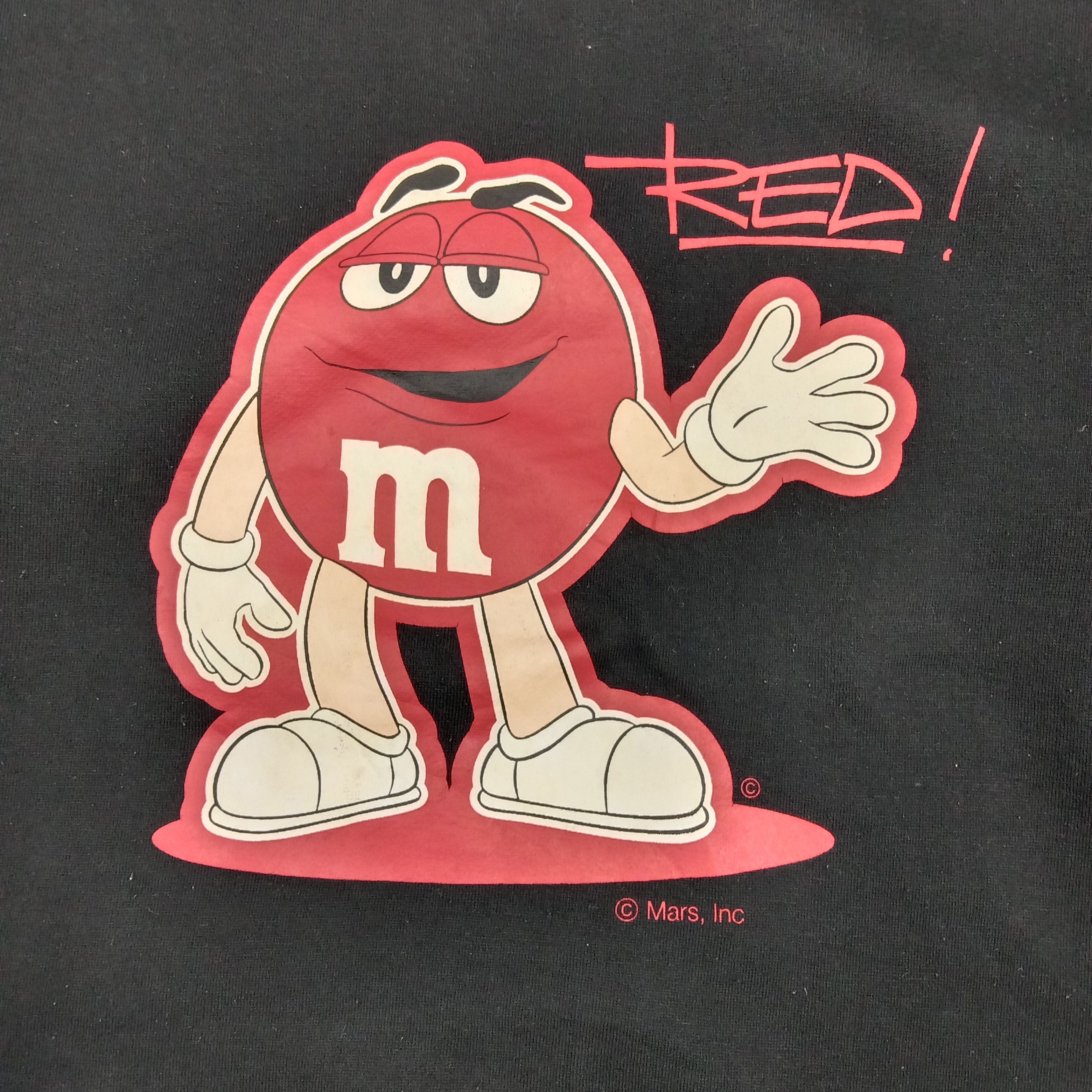 Vintage Vintage 90's M&M's Red Character Sweatshirt C282N7 Size US M / EU 48-50 / 2 - 2 Thumbnail