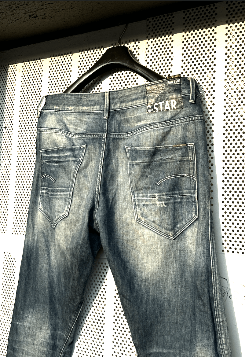 G-Star G Star Raw GS01 Vintage Men’s Jeans 3D Size US 34 / EU 50 - 11 Thumbnail