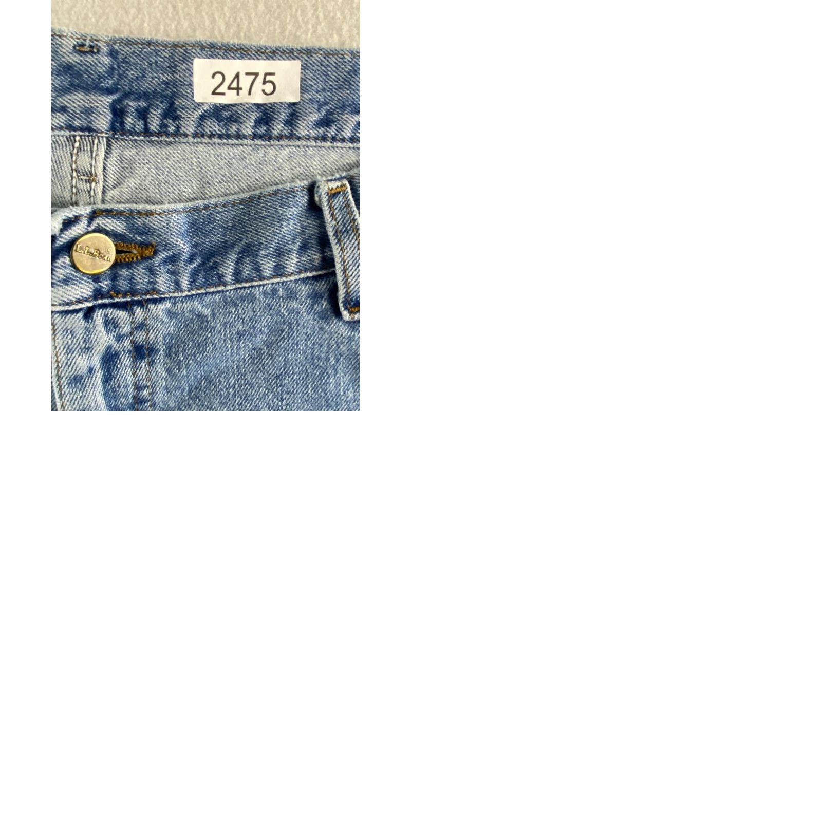 Vintage VINTAGE L.L. Bean Jeans Mens 42 x 29 Blue Tapered Relaxed Denim Light Jeans Size US 42 / EU 58 - 11 Thumbnail