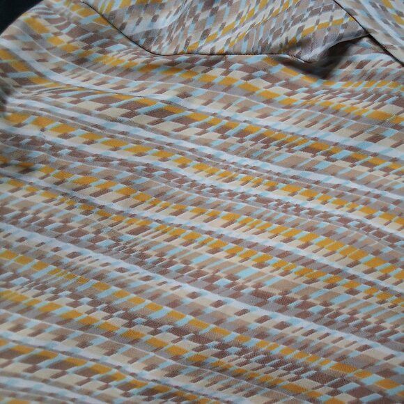 Arrow × Vintage Vintage 70s Lady Arrow Stripes Pattern Polyester Disco Shirt Size M / US 6-8 / IT 42-44 - 5 Thumbnail