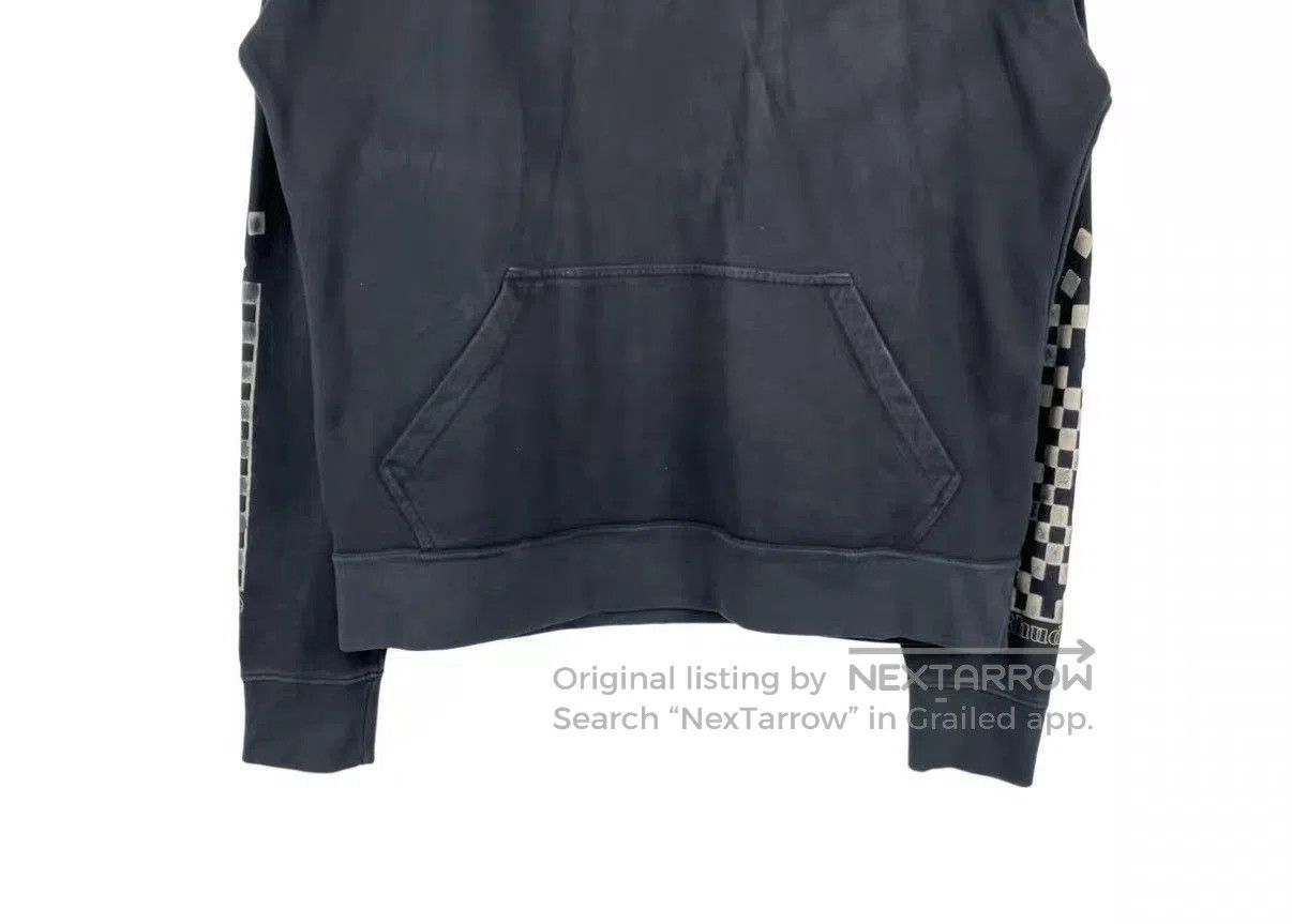 Rhude Black Moon Graphic Hoodie with Checkerboard Sleeves. Size US S / EU 44-46 / 1 - 4 Thumbnail