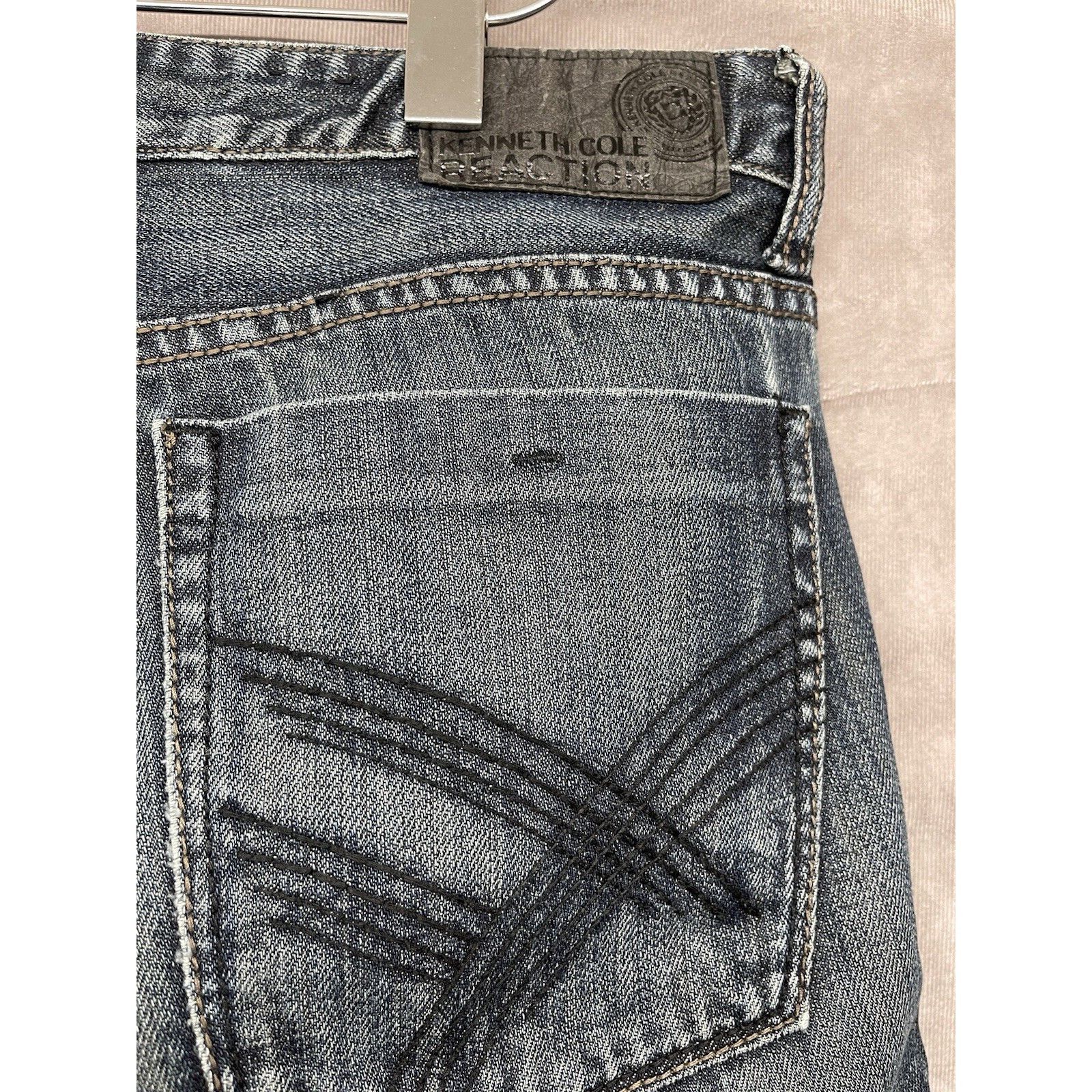 Kenneth Cole VTG Y2K Kenneth Cole Jeans 32 x 30 Blue Boot Cut (903) Grung Size US 32 / EU 48 - 9 Thumbnail