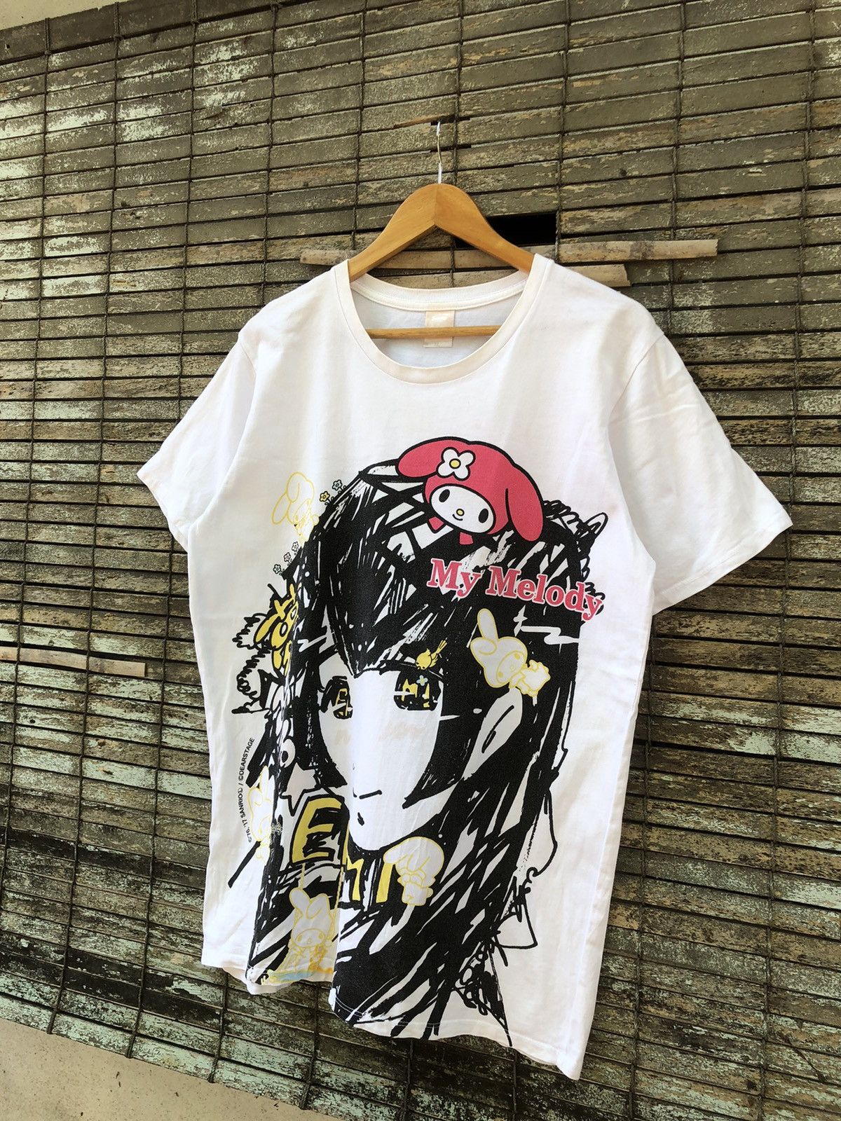 Anime × Japanese Brand × Vintage Vintage My Melody Sanrio Character X Dear Stage Anime Tee Size US L / EU 52-54 / 3 - 3 Thumbnail