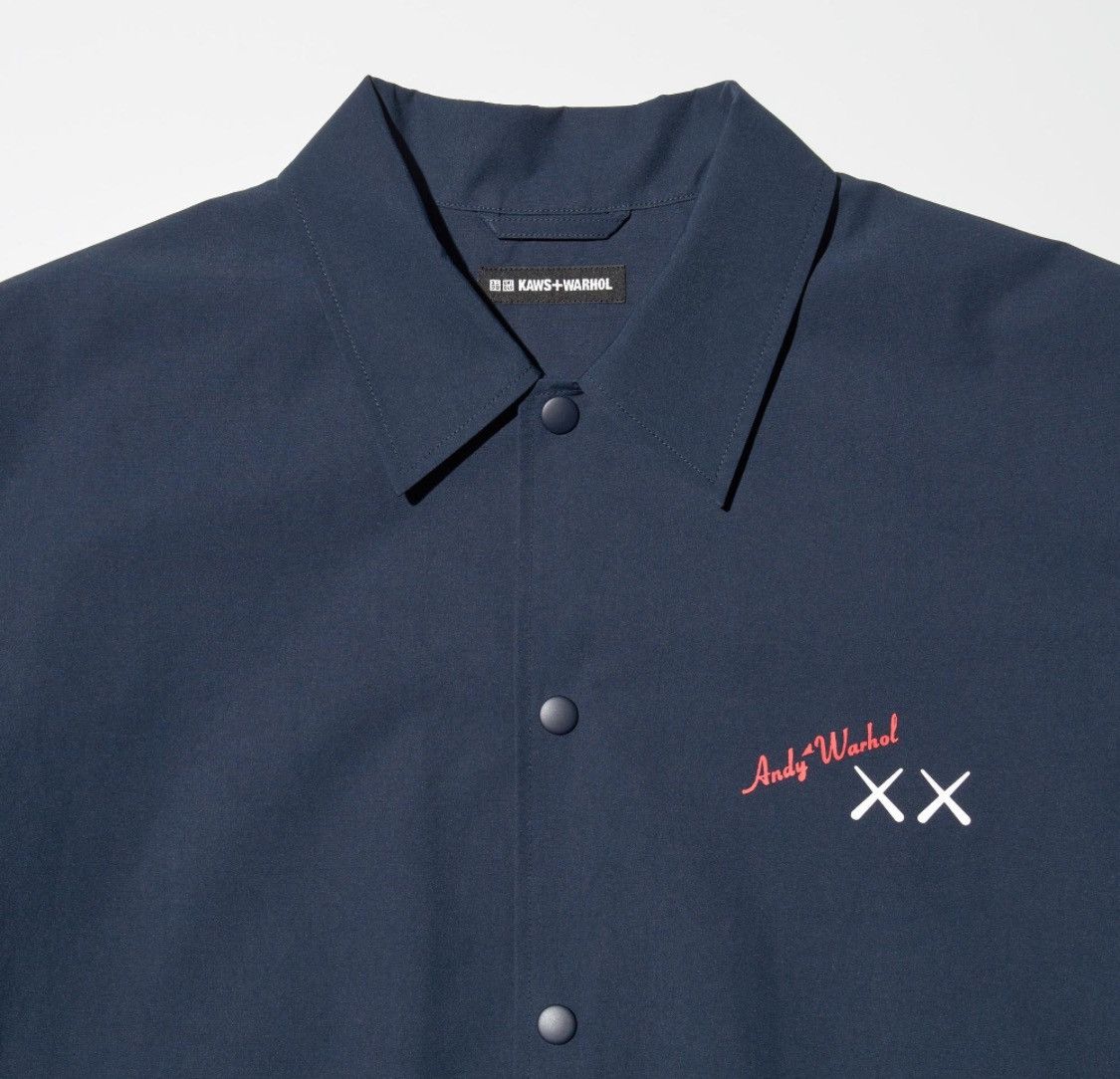 Andy Warhol × Kaws × Uniqlo Kaws Uniqlo Andy Warhol Navy Robot Coach Jacket DS Size M Size US M / EU 48-50 / 2 - 3 Thumbnail