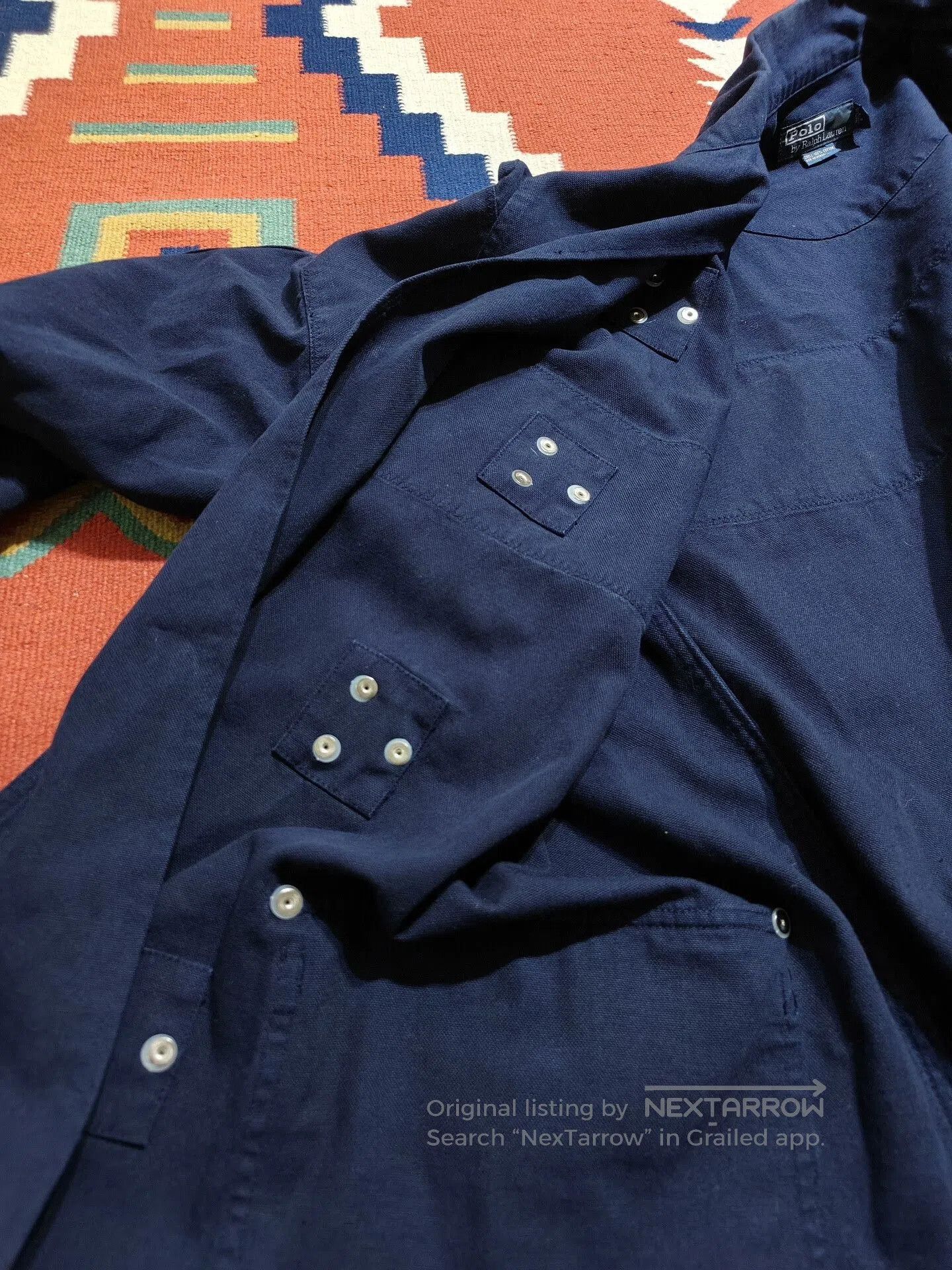 Polo Ralph Lauren Navy Blue Lobster Claw Firefighter Jacket. Size US L / EU 52-54 / 3 - 8 Thumbnail