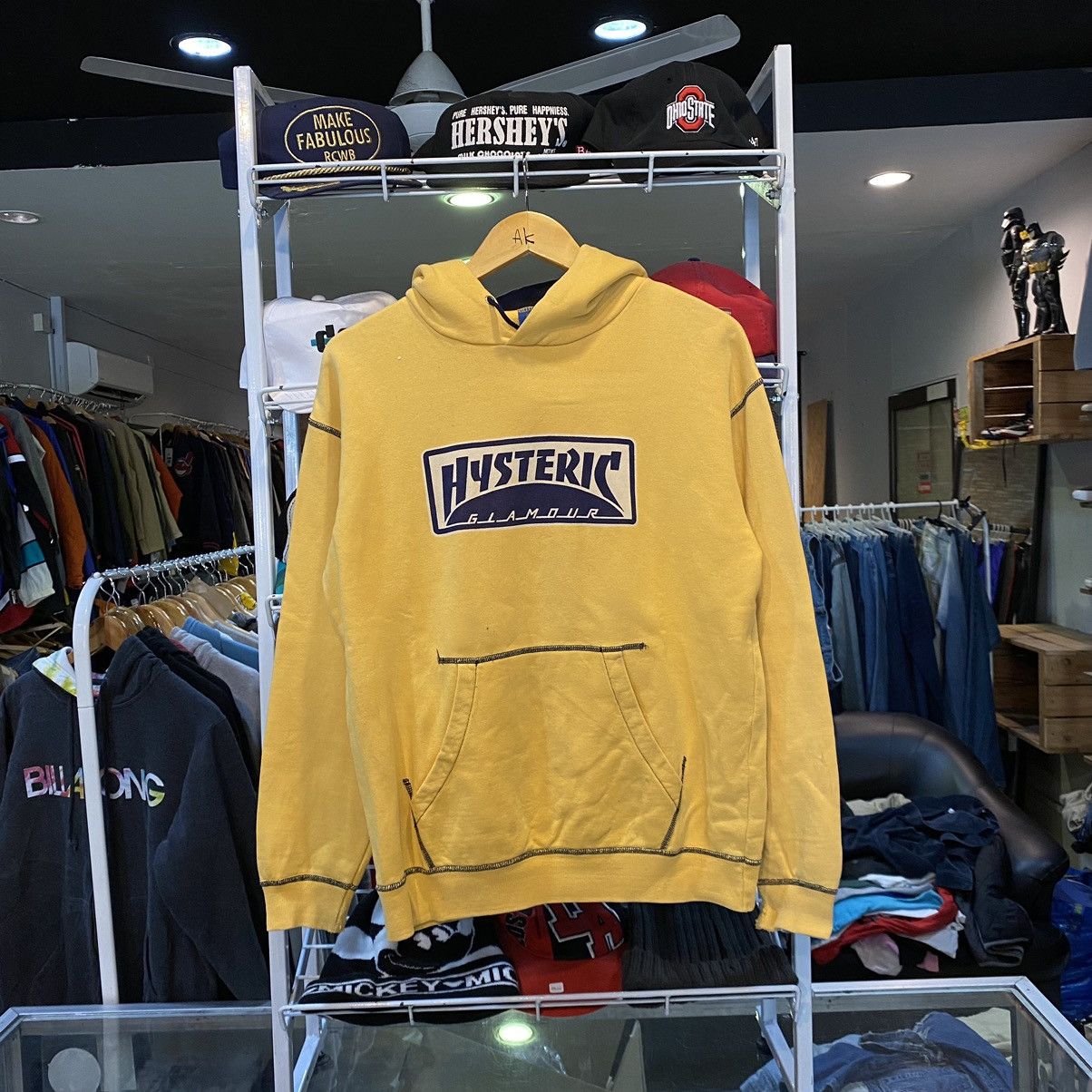 Hysteric Glamour × Vintage Rare Vintage Hysteric Glamour Hoodie Big Logo Distress Size US L / EU 52-54 / 3 - 1 Thumbnail