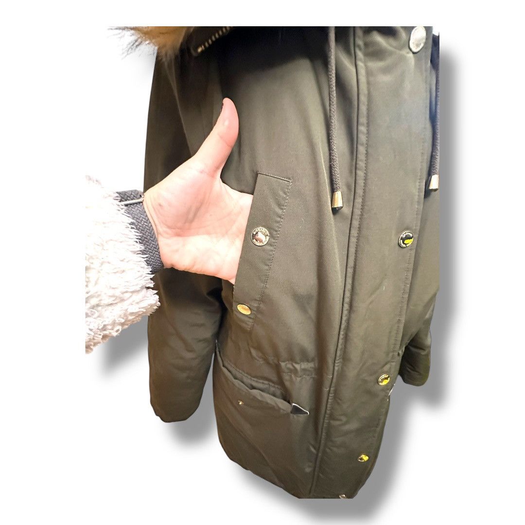 Michael Kors Women’s L Micheal Kors Olive Faux Fur Down Filled Parka Size L / US 10 / IT 46 - 15 Thumbnail