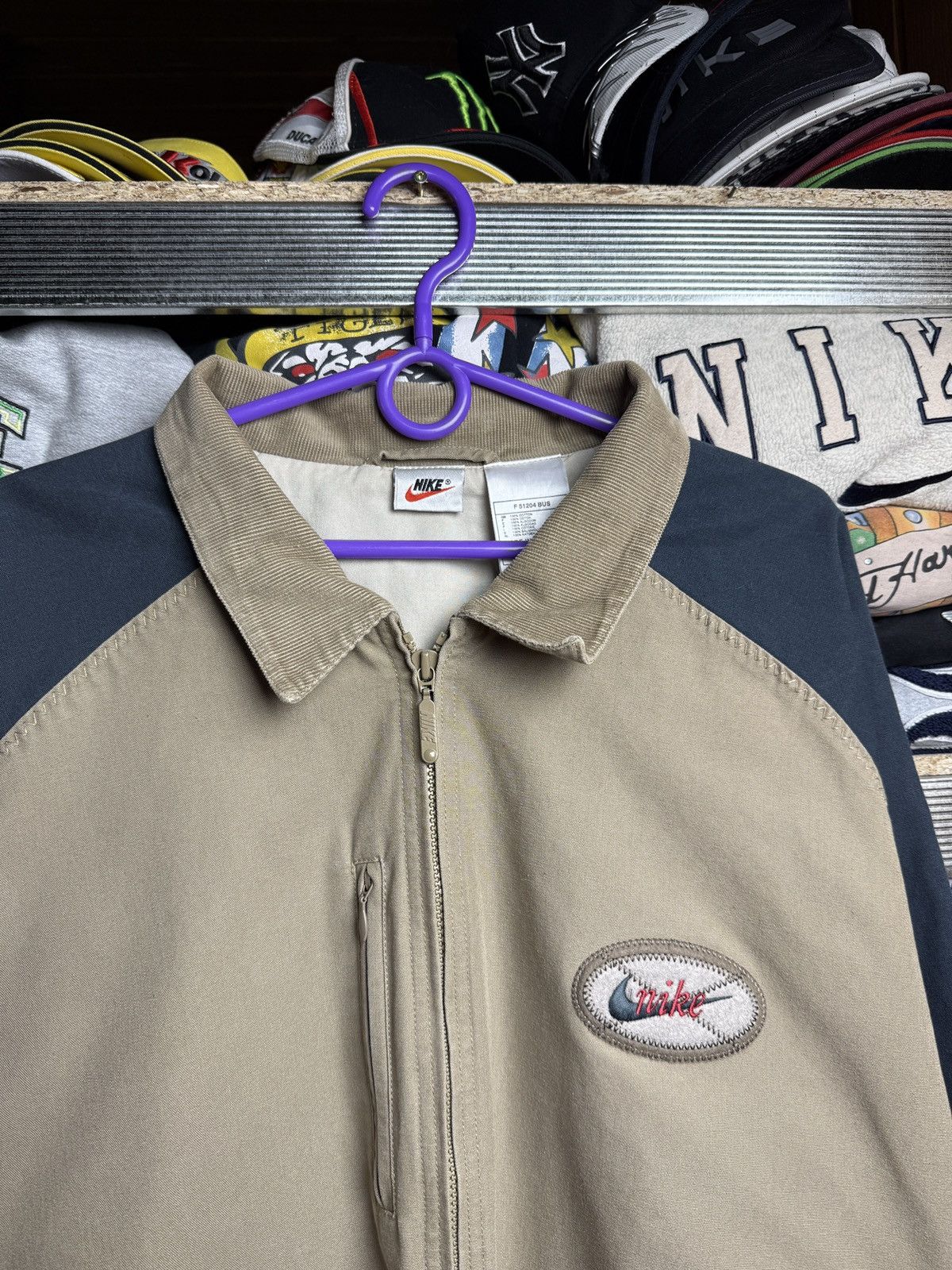 Other VINTAGE 80s NIKE JACKET USA MADE SPORT Y2K SPELLOUT Size US XL / EU 56 / 4 - 5 Thumbnail