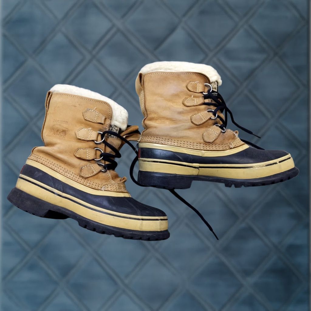 SOREL VINTAGE Sorel Caribou Boots Mens 7 Brown Waterproof Wool Lined Winter Canada Footwear Boots Mens Caribou Brown Waterproof Wool Lined Winter Canada Size US 7 / EU 40 - 1 Thumbnail