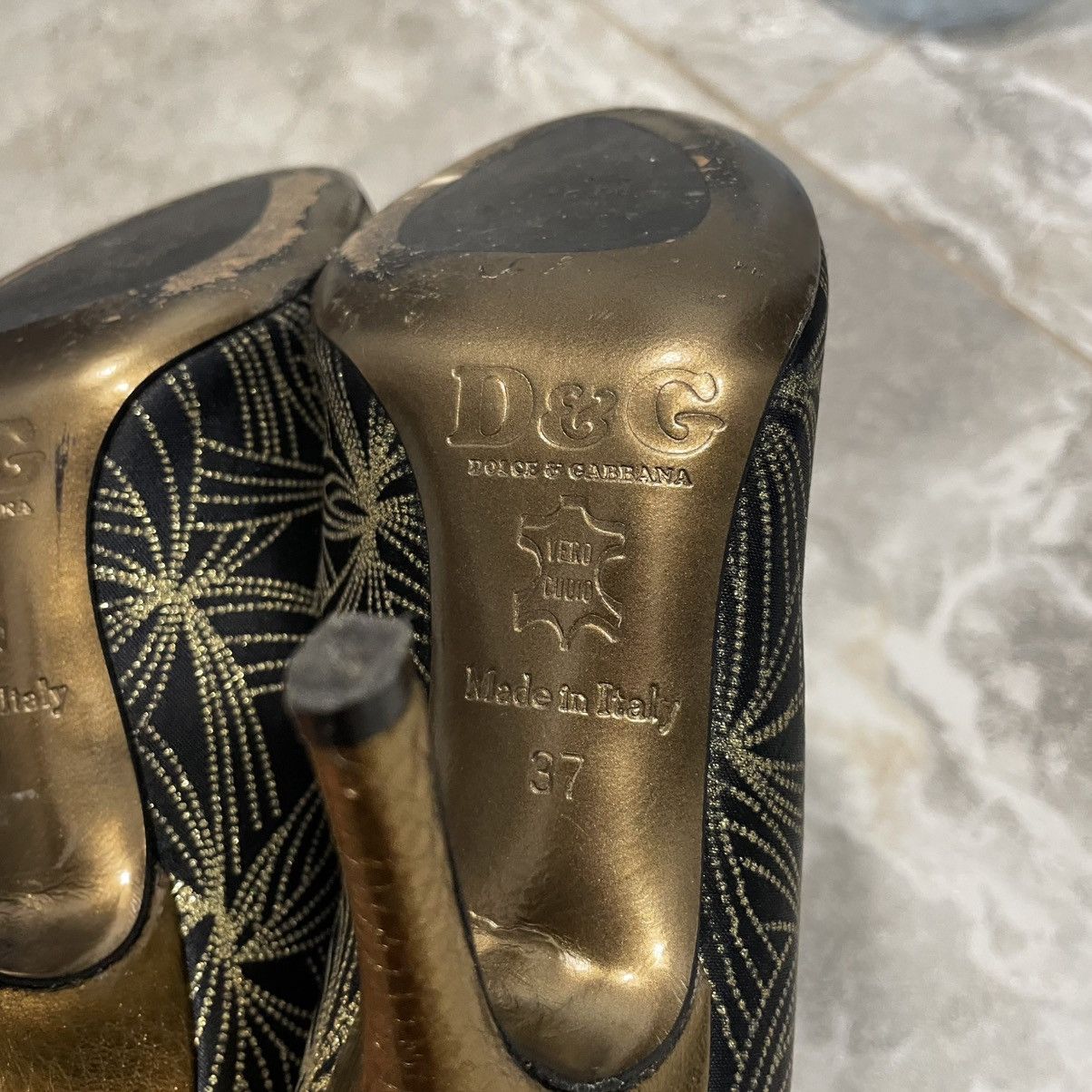 Vintage Vintage archive y2k Dolce Gabbana heels boots shoes slip