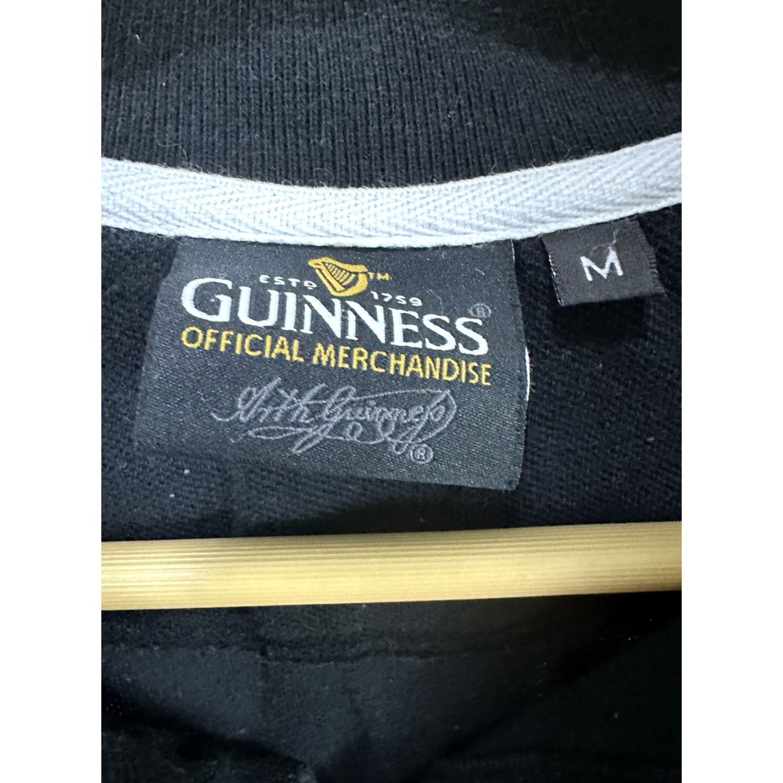 Vintage Guinness Polo Shirt Rugby Black M Mens Polo Shirt Guinness Premier Faded Black Size M Size US M / EU 48-50 / 2 - 3 Thumbnail