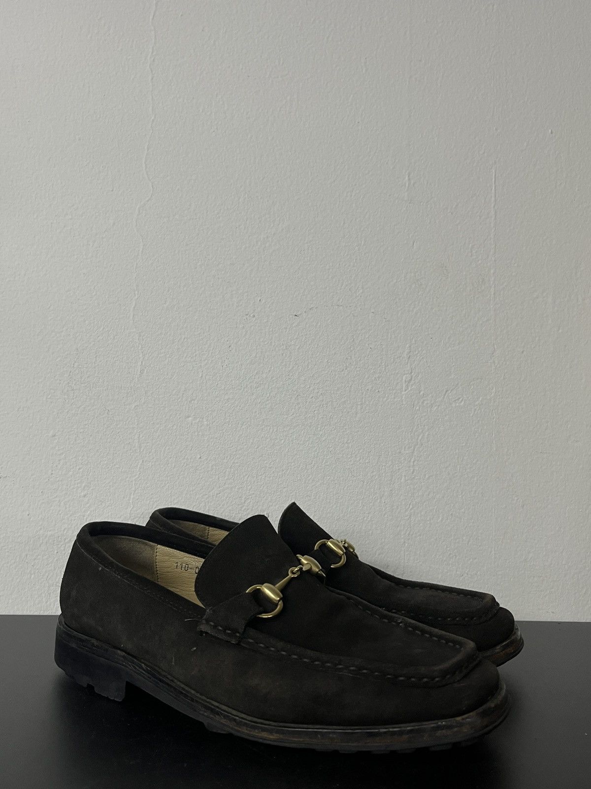 Gucci Archive Rare Gucci Suede Leather Horsebit Loafers Tom Ford 