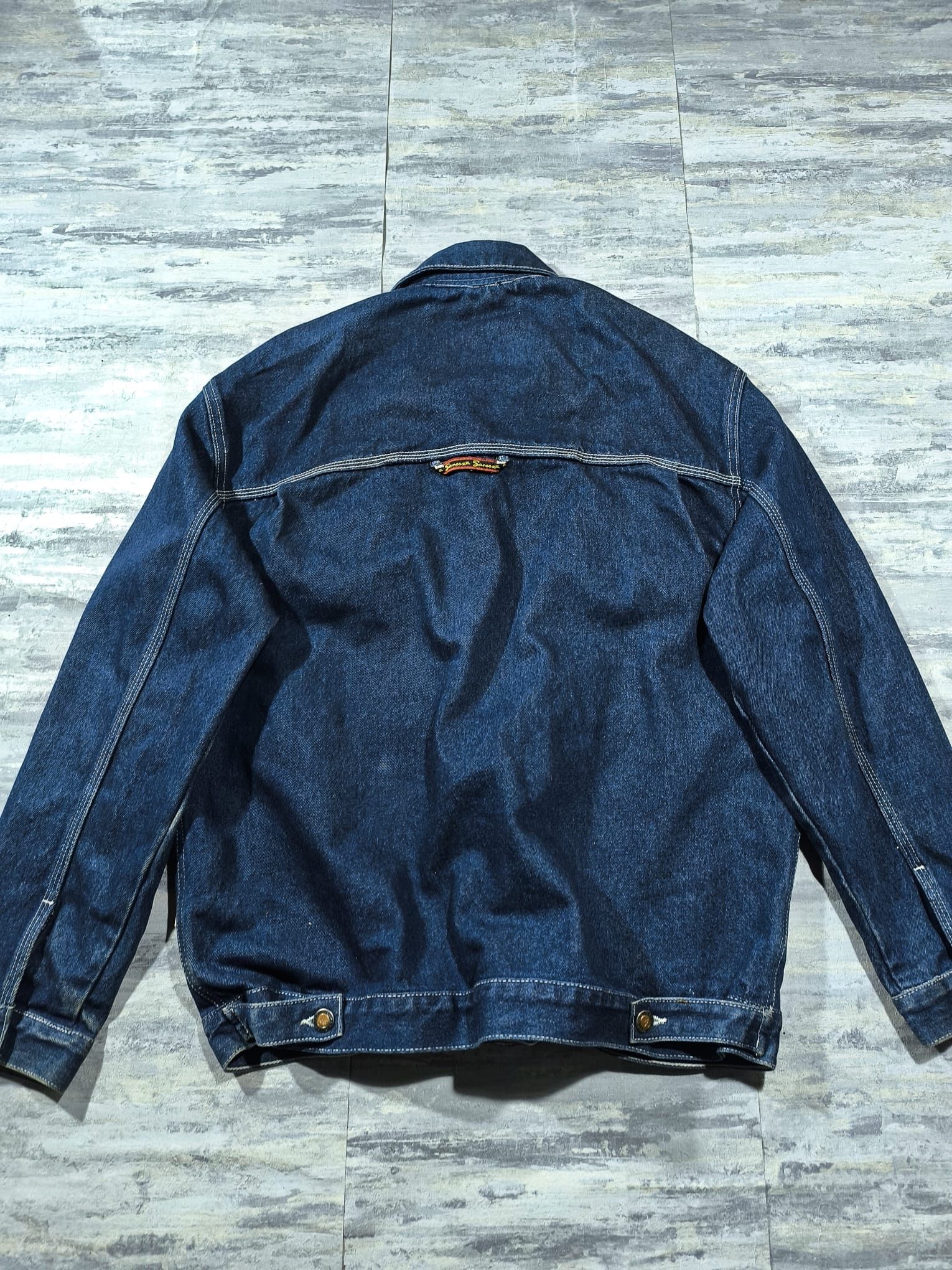 Southpole Sancezz Raw Blue Chunky Heavy Denim Jacket Size US M / EU 48-50 / 2 - 3 Thumbnail