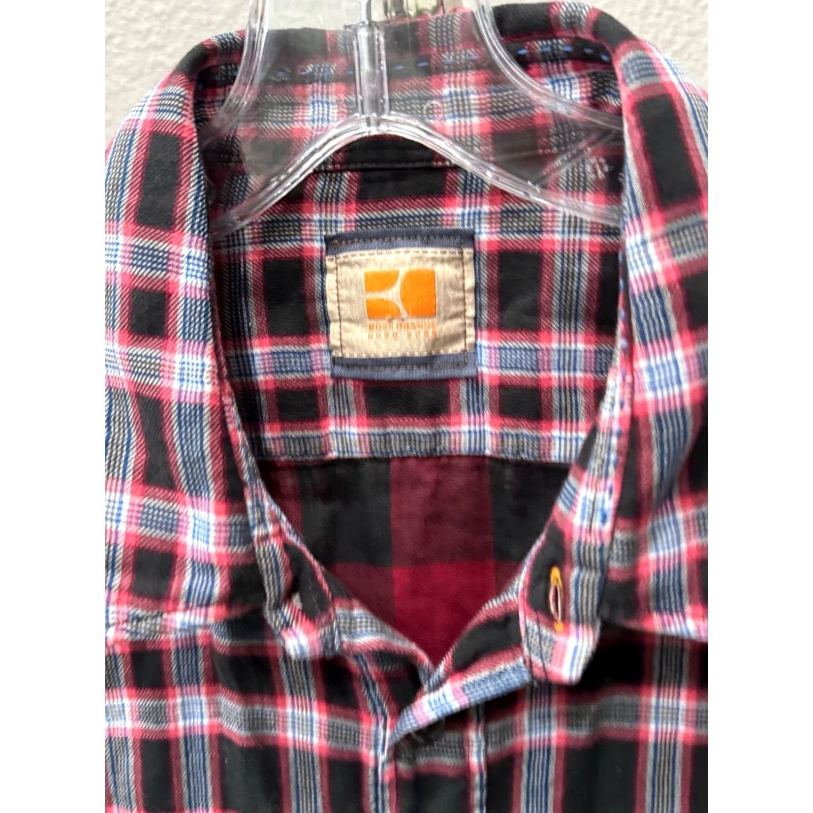 Hugo Boss Hugo Boss XL LONG SLEEVE SHIRT Men Multicolor Double Layer 17 x 35/36 Regular Adult XL Size US XL / EU 56 / 4 - 6 Thumbnail
