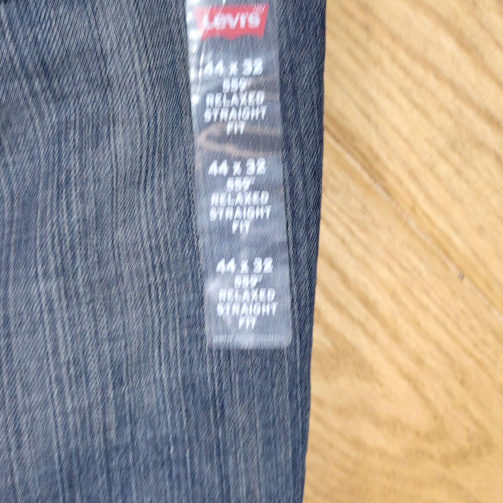 Levi's Levis 559 Jeans Mens Size 44x32 Dark Wash Denim Relaxed Straight Fit with Tags Size US 44 / EU 60 - 3 Thumbnail